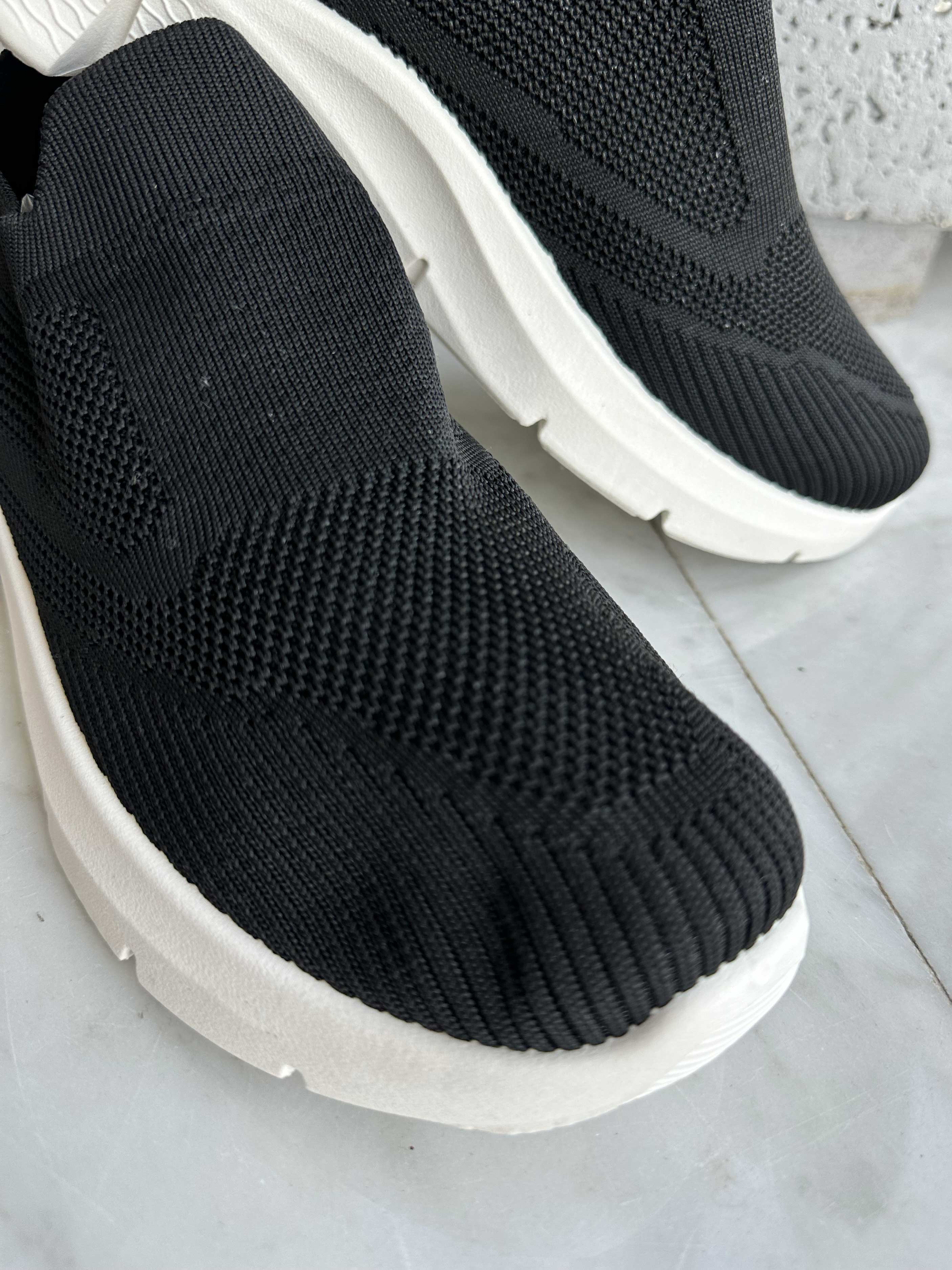 Cassie - Sokkesneakers med glimmertråde