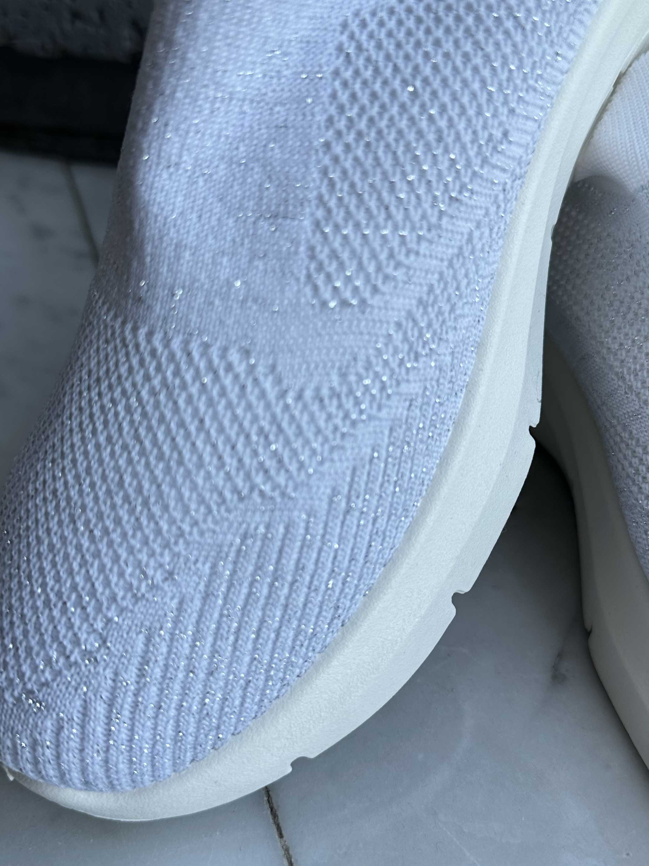 Cassie - Sokkesneakers med glimmertråde