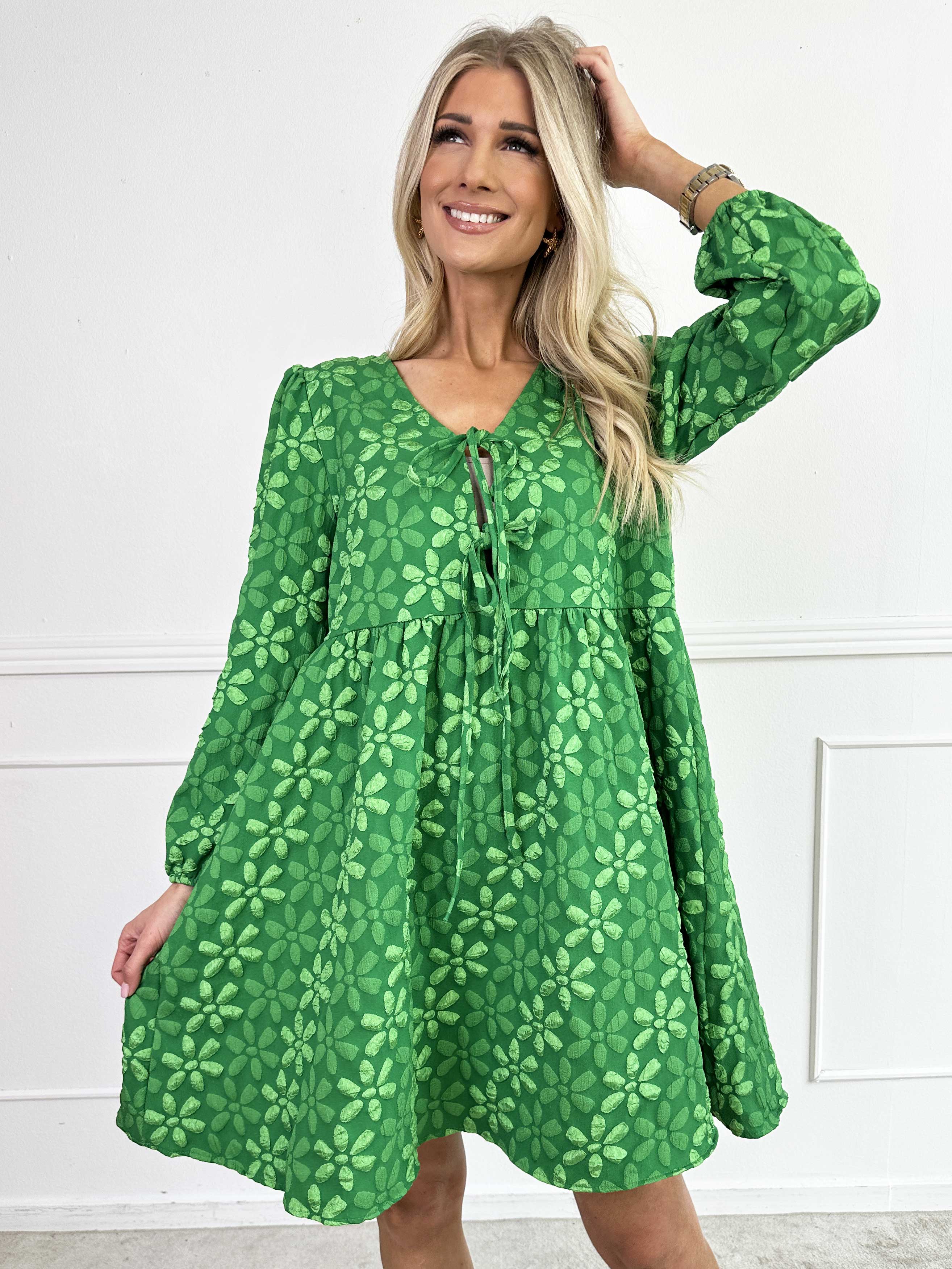 Cersei - Sød kjole med blomster og sløjfer