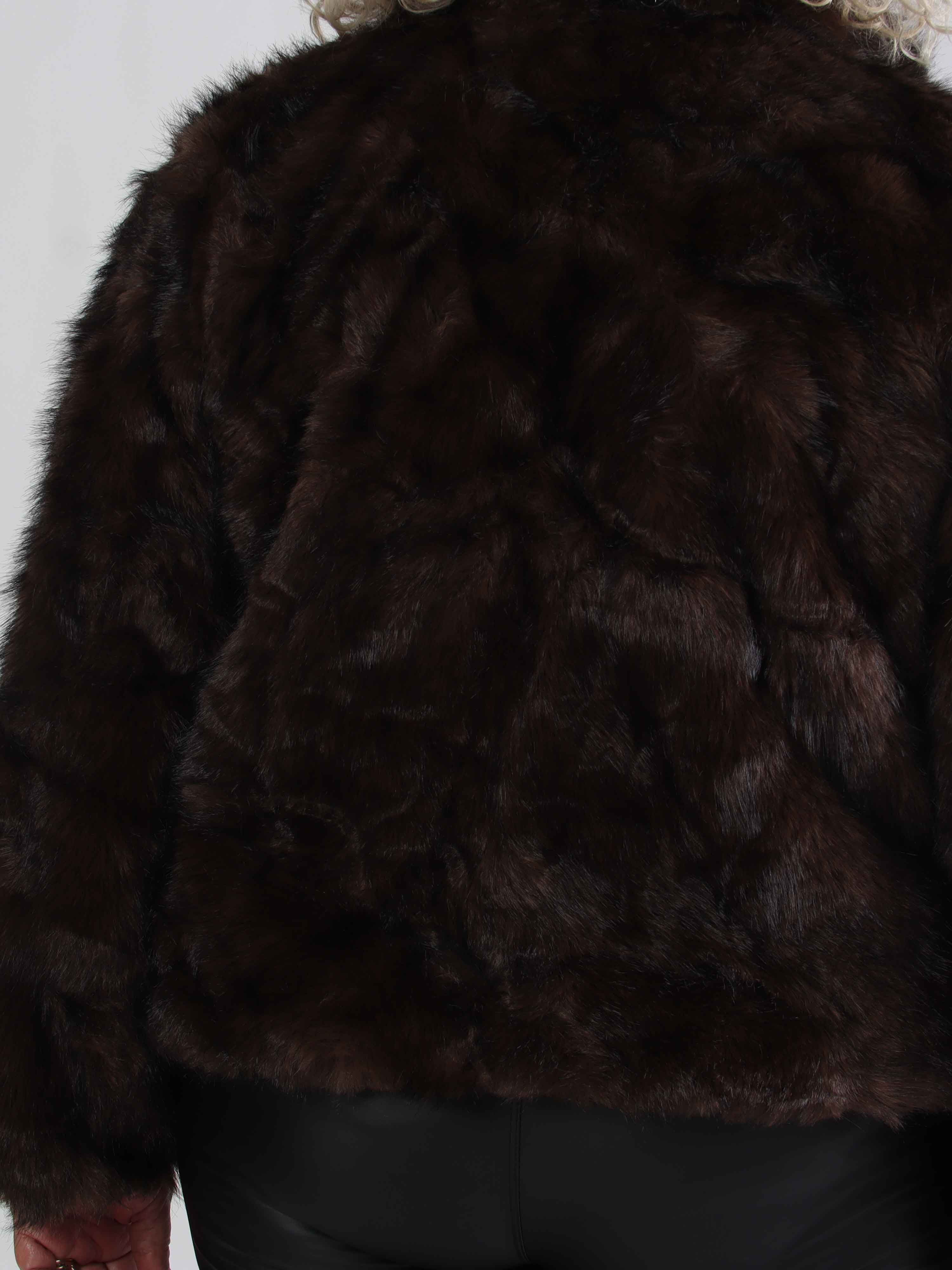 Charlene - Kort blød faux fur jakke