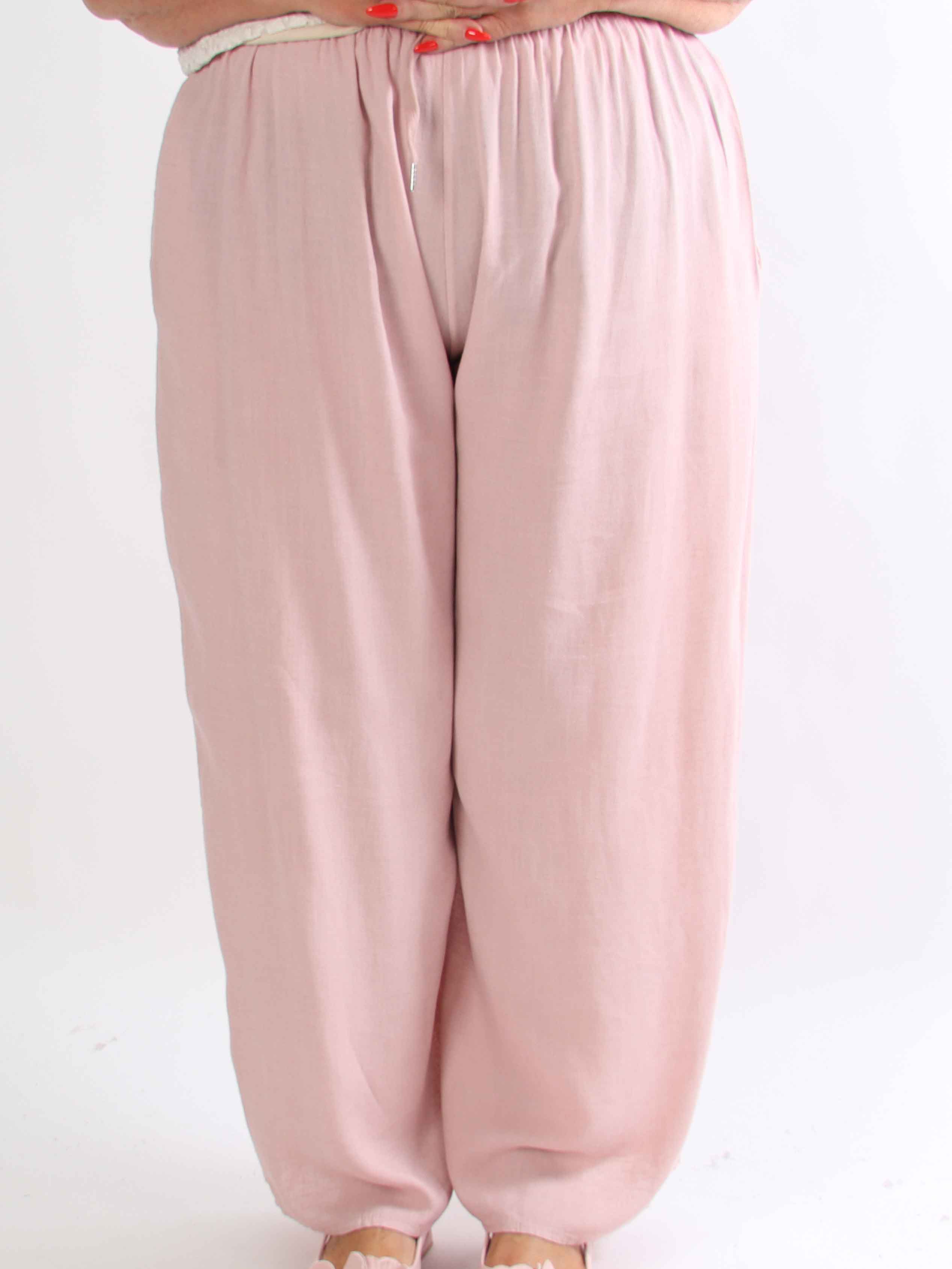 Clara - Lette bukser i viskose og hør