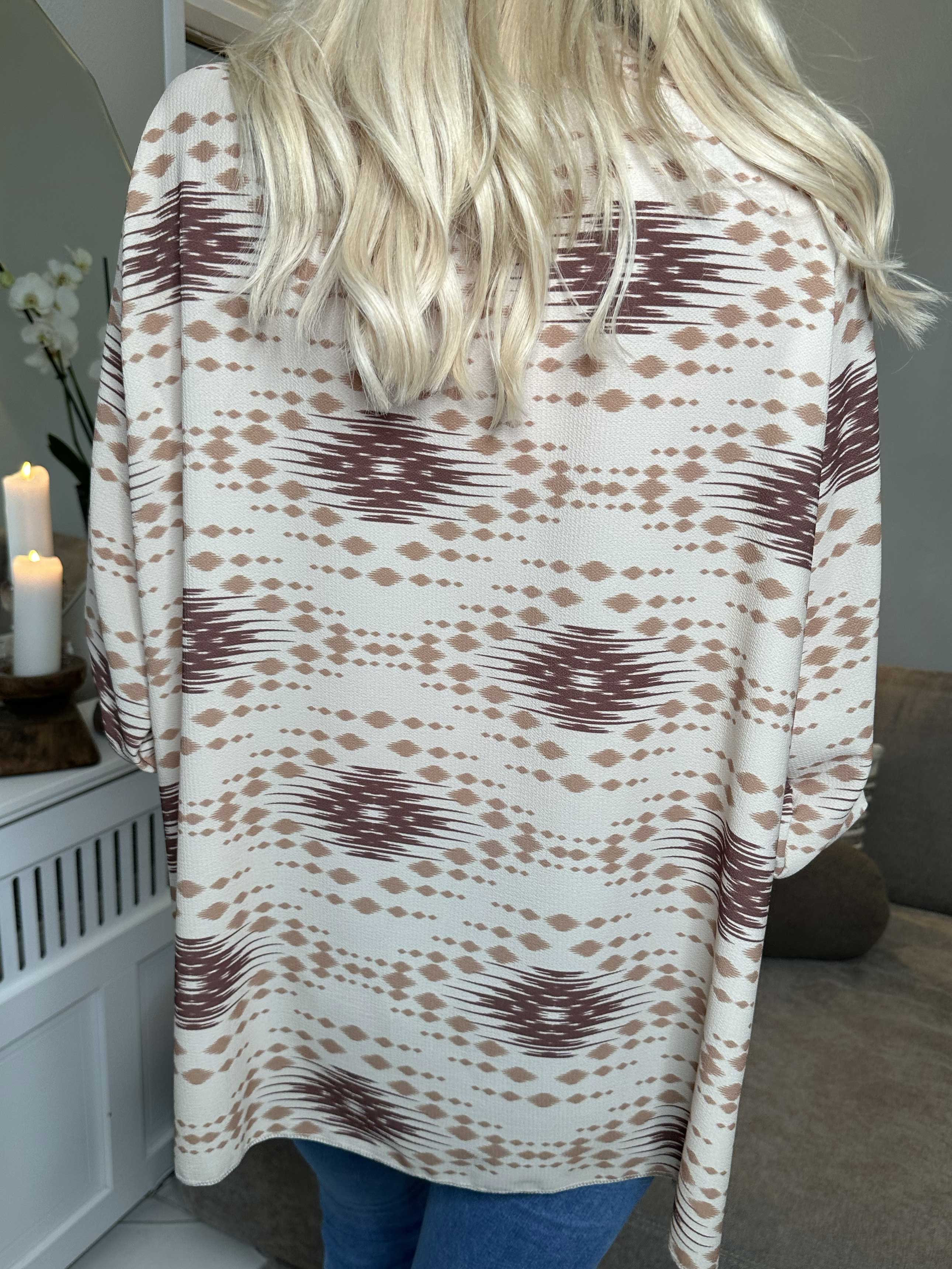 Claudia Pattern - Tunika med print og lynlås