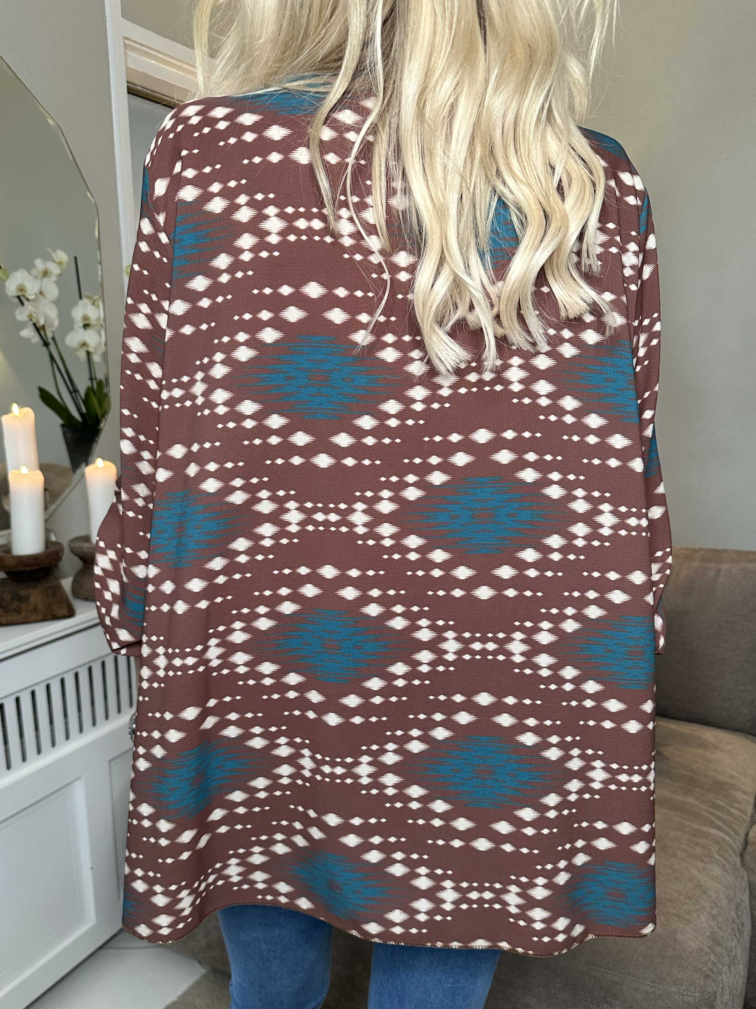 Claudia Pattern - Tunika med print og lynlås