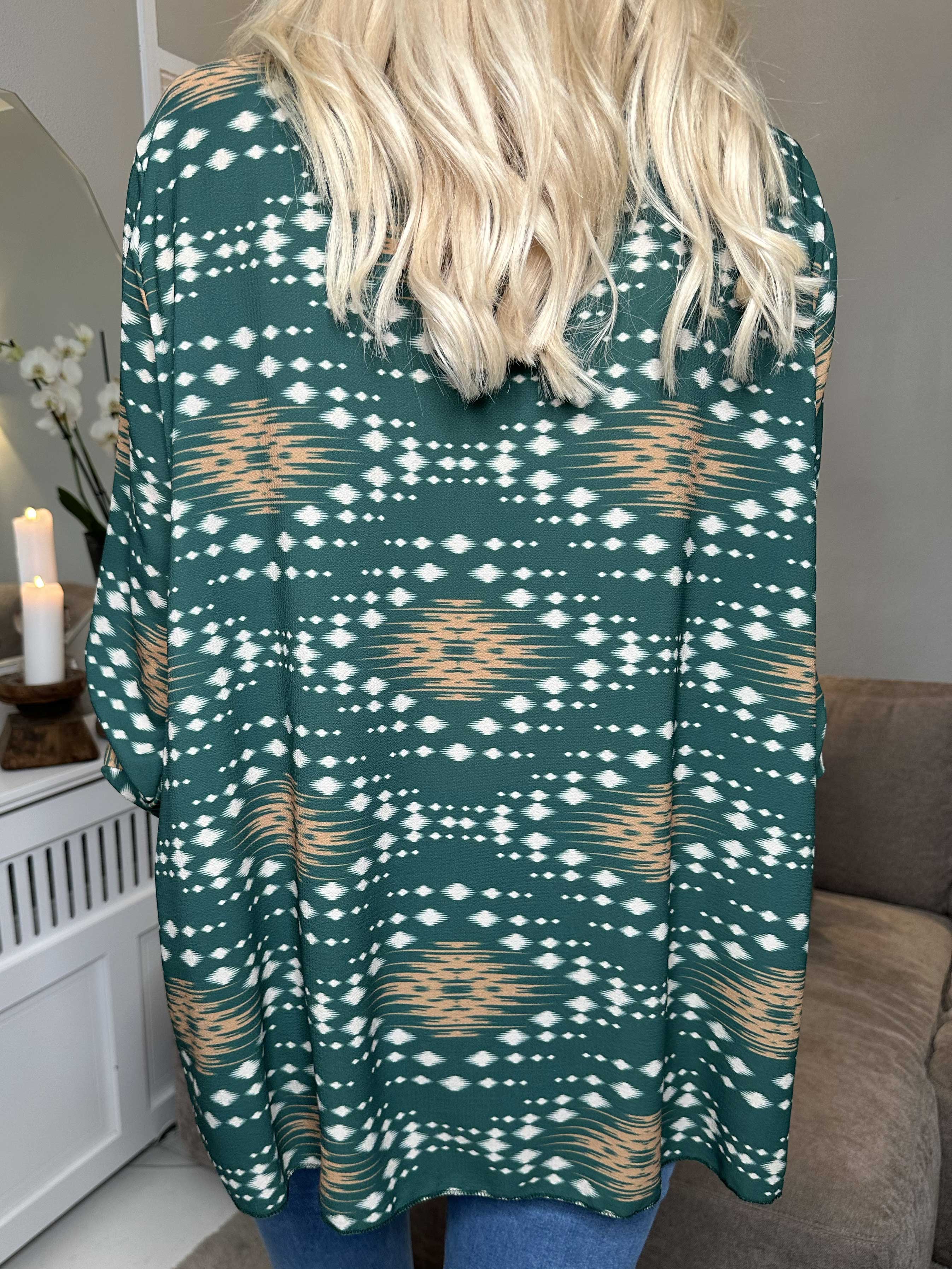 Claudia Pattern - Tunika med print og lynlås