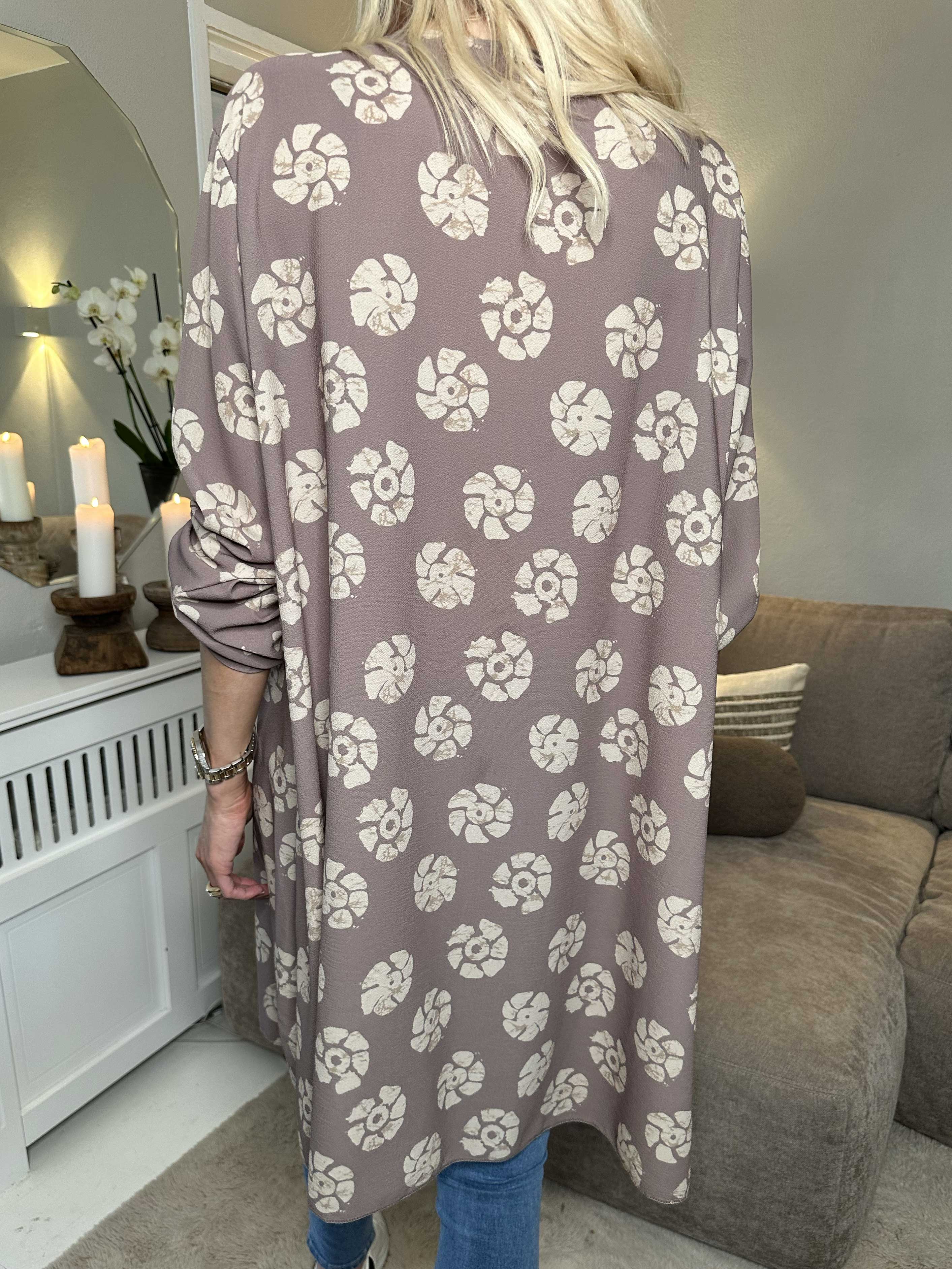 Claudia Print Dress - Tunikakjole med print og lynlås