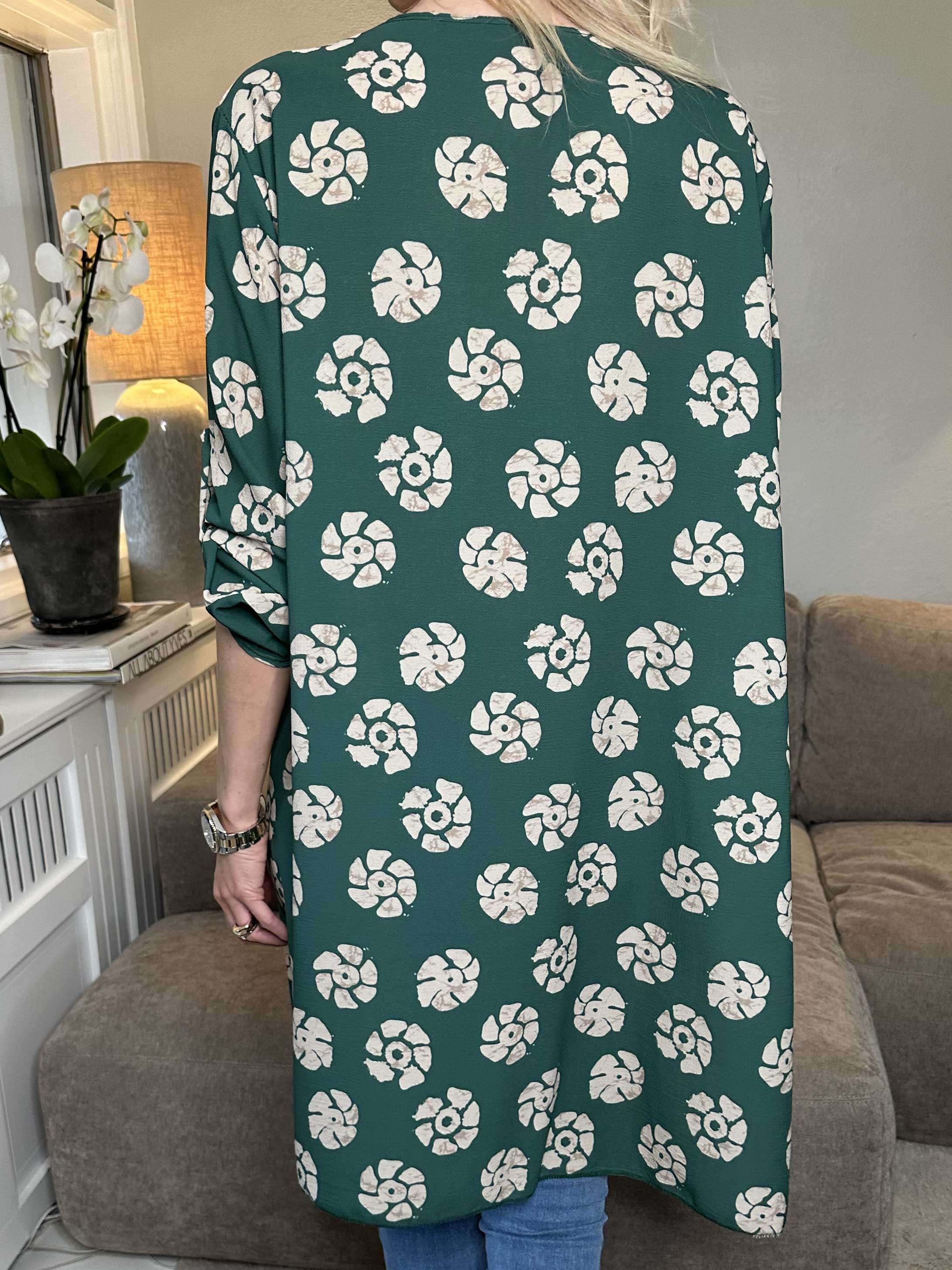 Claudia Print Dress - Tunikakjole med print og lynlås