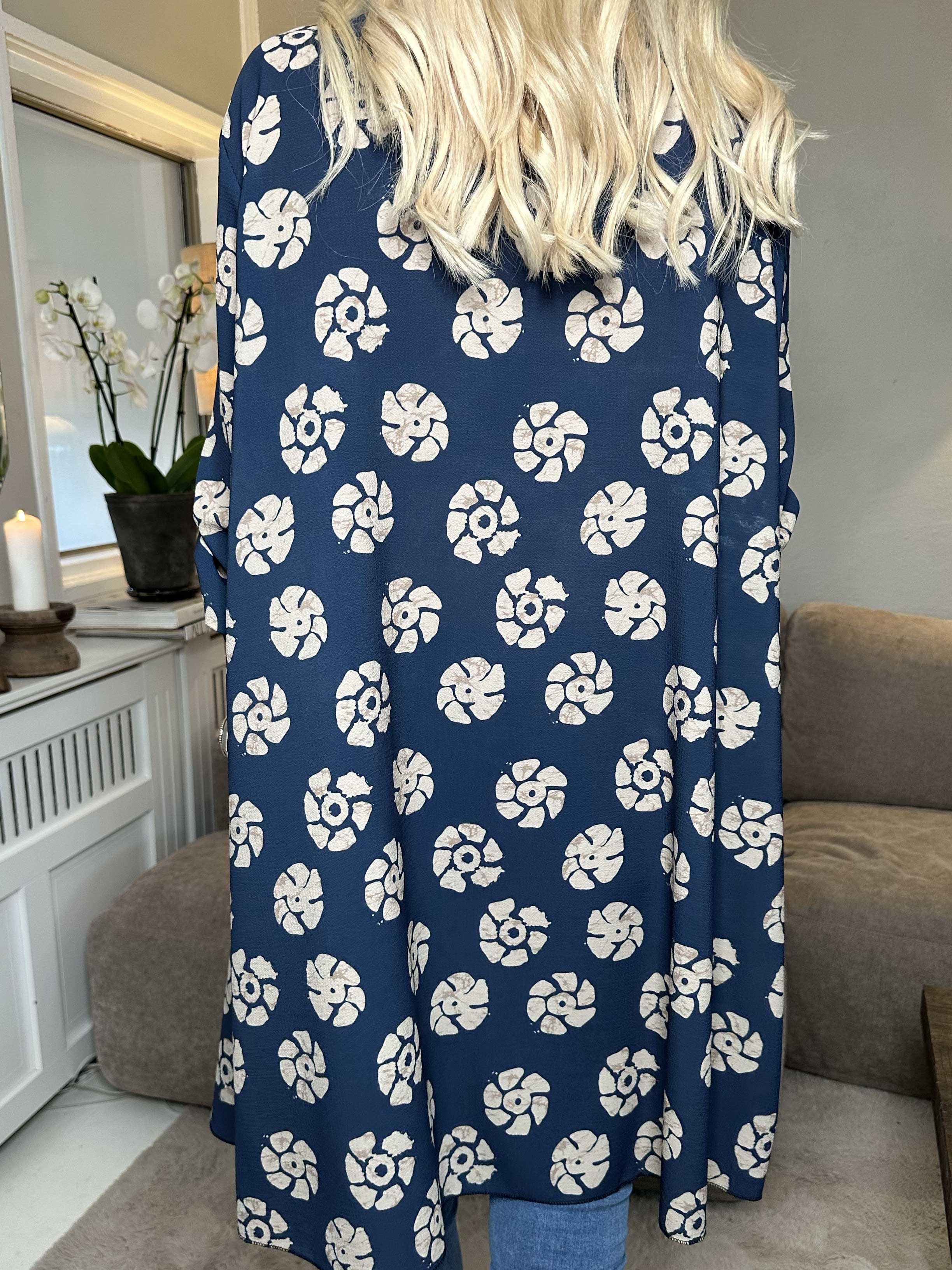 Claudia Print Dress - Tunikakjole med print og lynlås