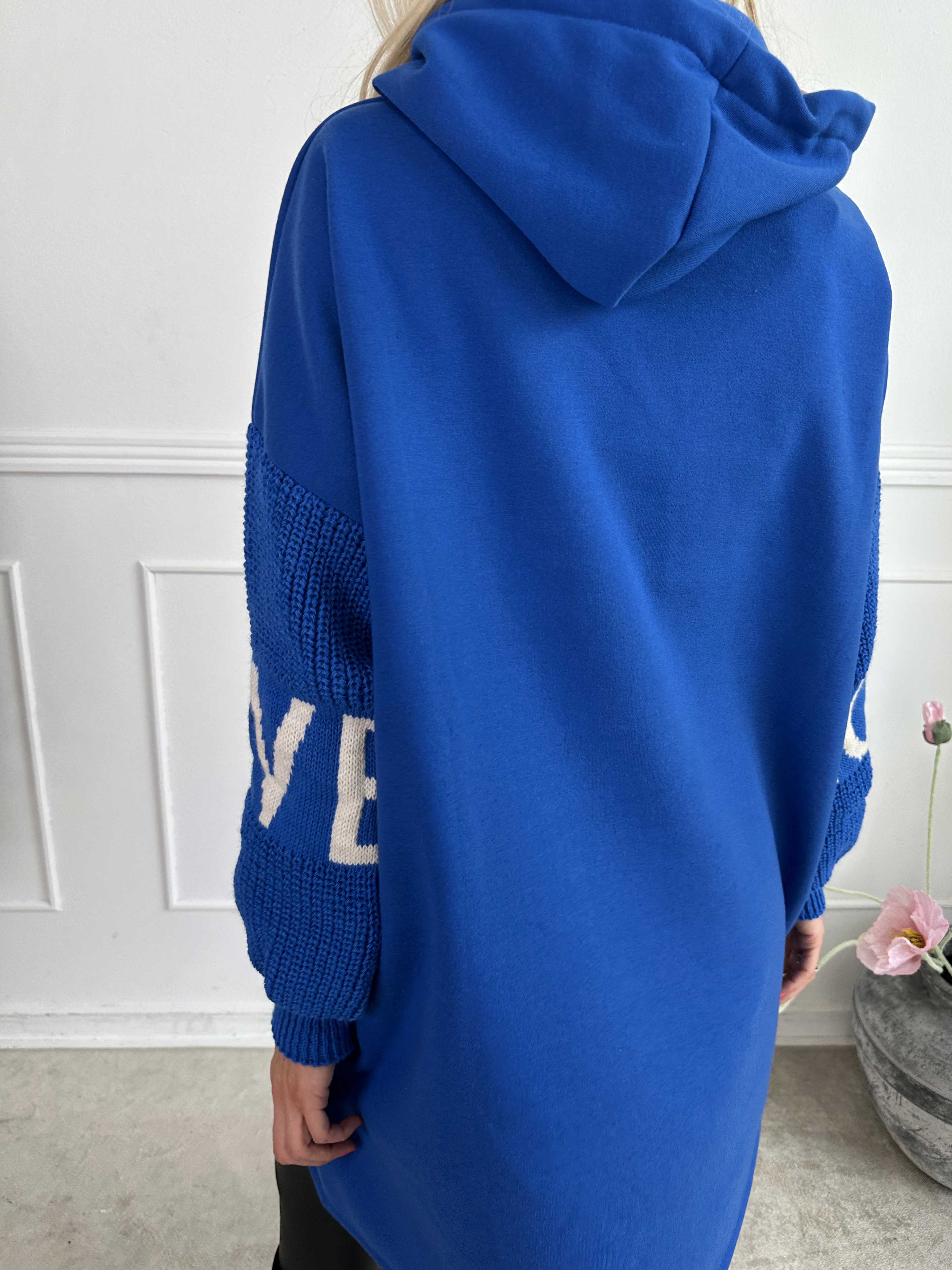 Debbie Hoodie - Oversized hoodie med strikærmer (bestseller)