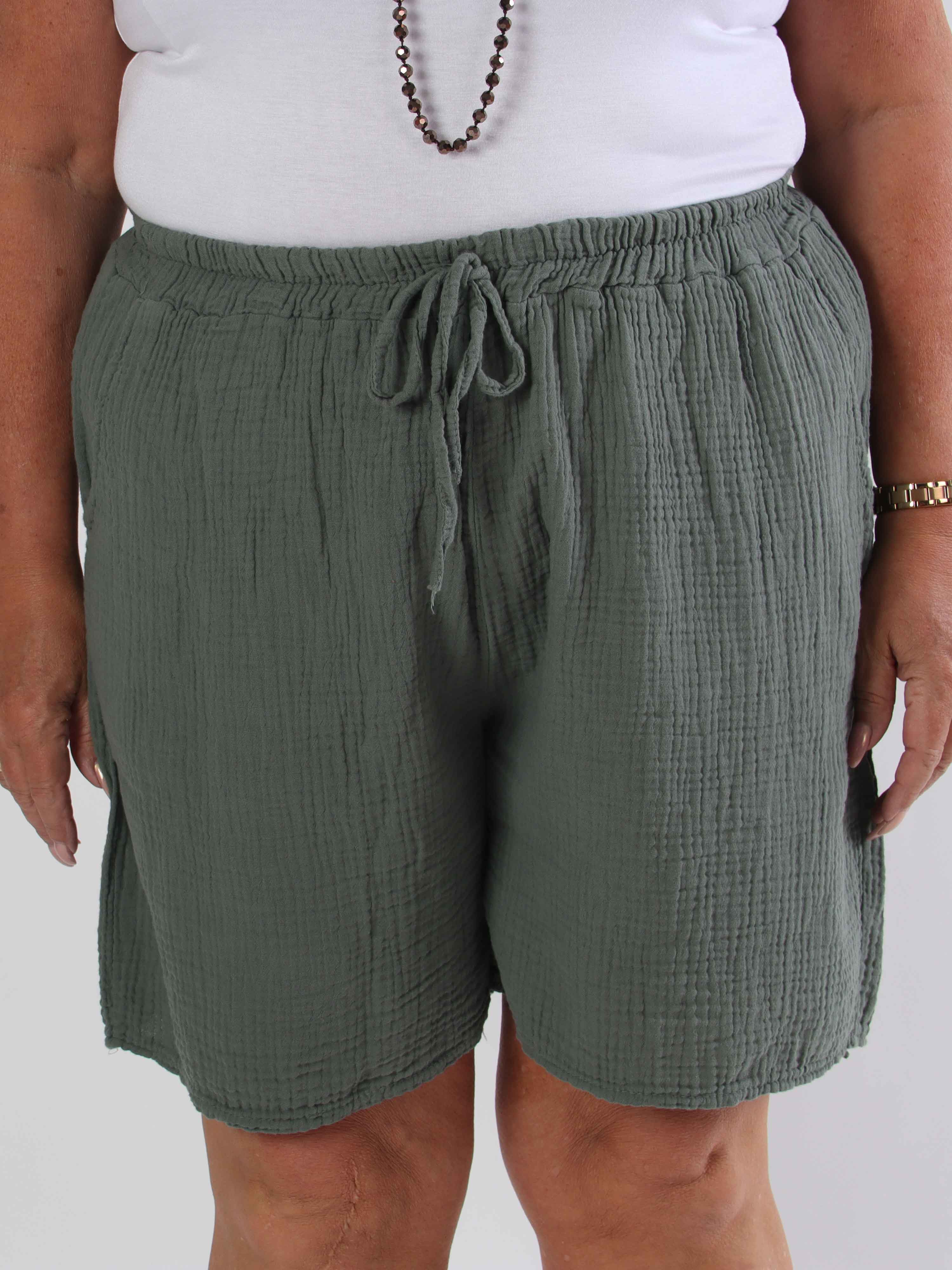 Delia - Bløde plus size shorts i bomuld