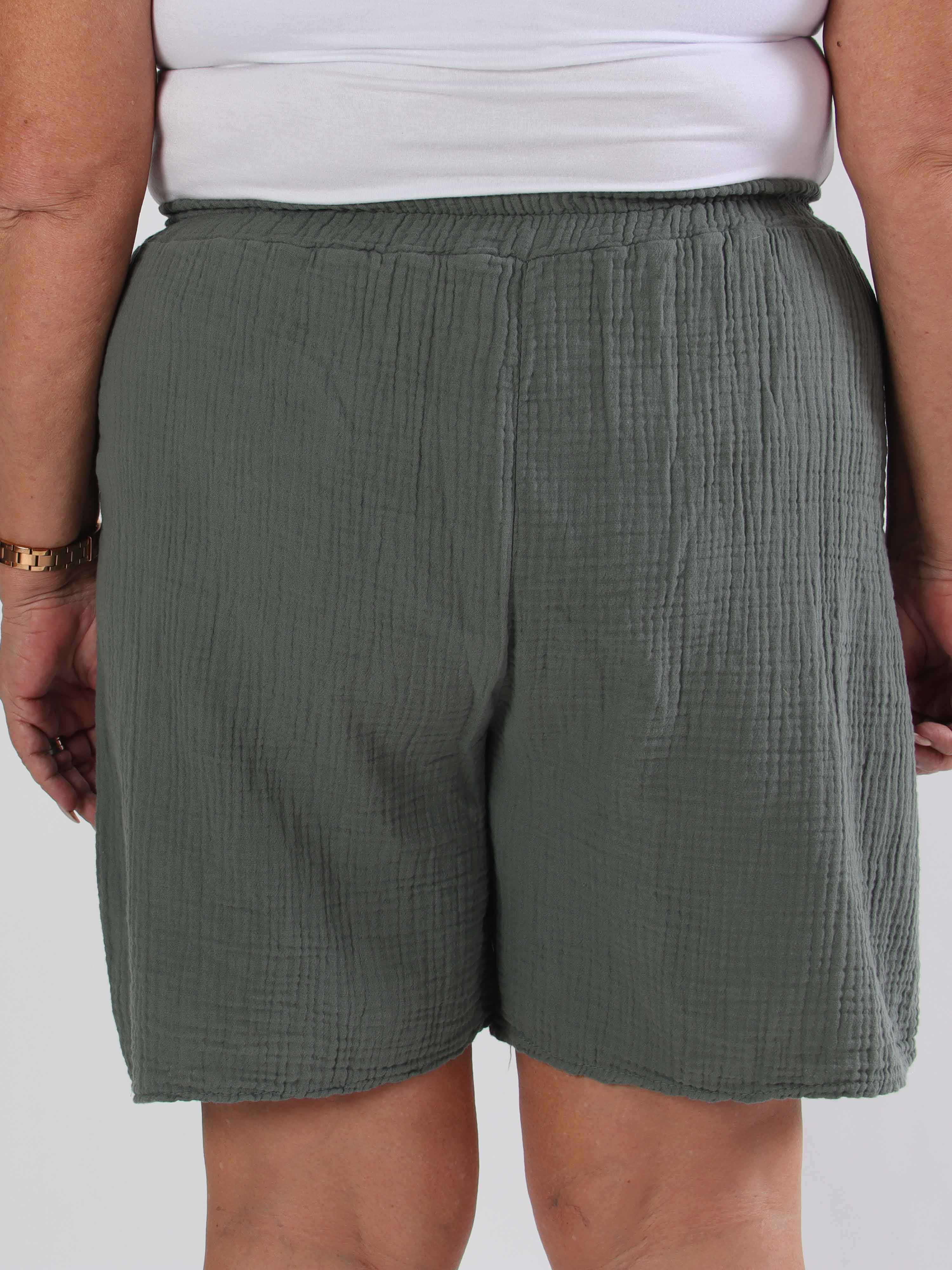 Delia - Bløde plus size shorts i bomuld