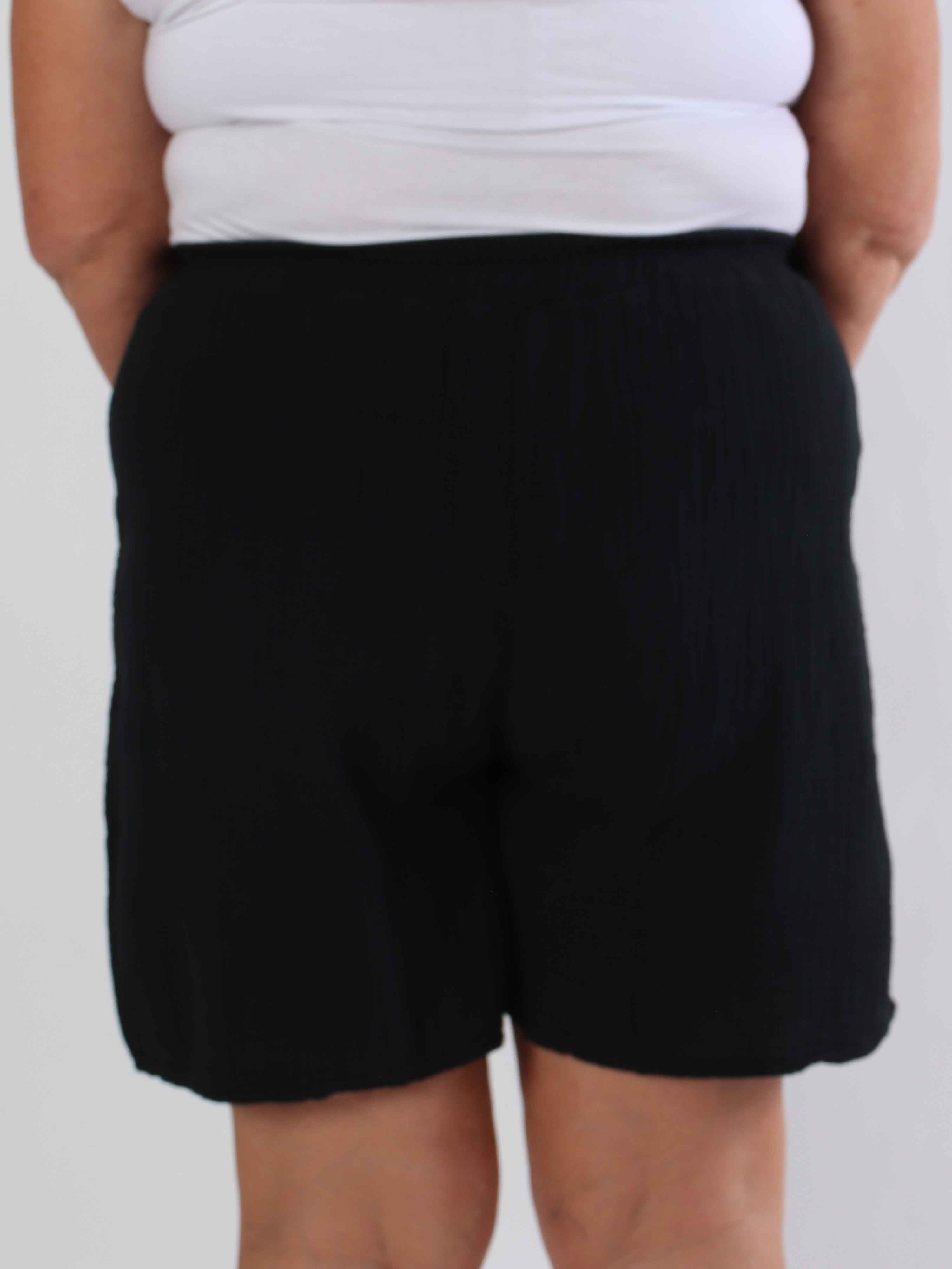 Delia - Bløde plus size shorts i bomuld