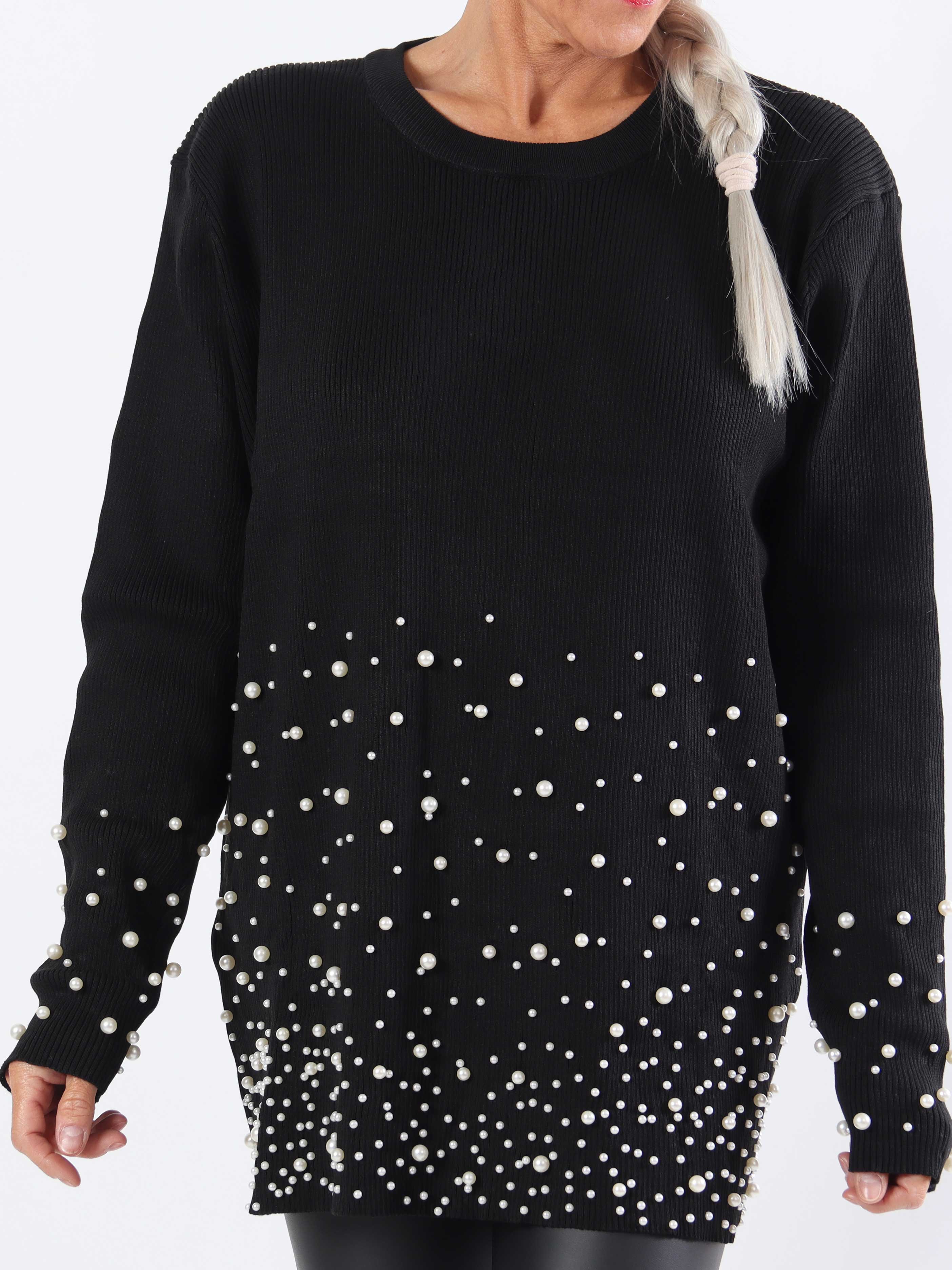 Diantha - Bluse i viskose med perler og masser af stræk