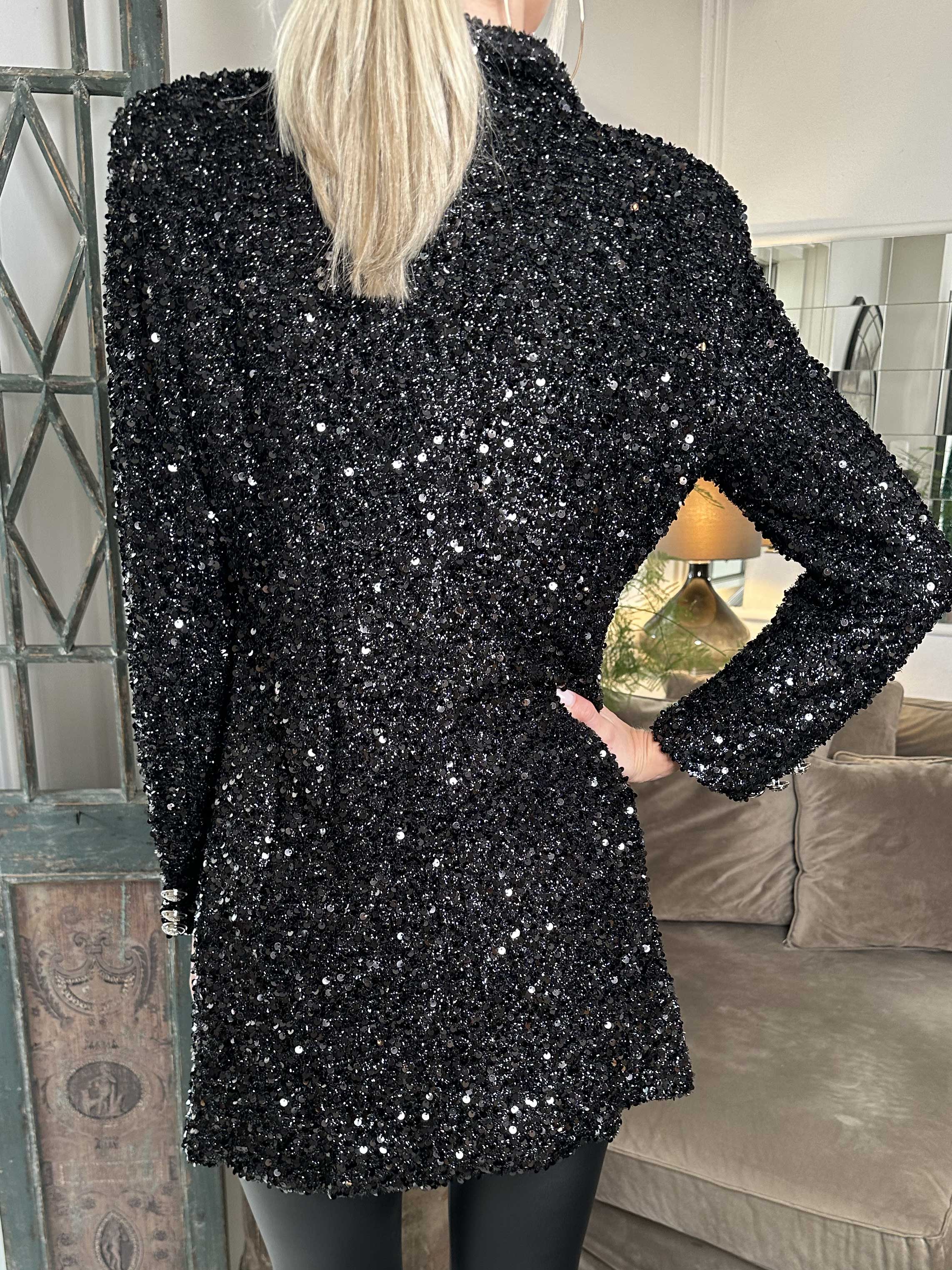 Dimina - Blazer med pailletter og knapper