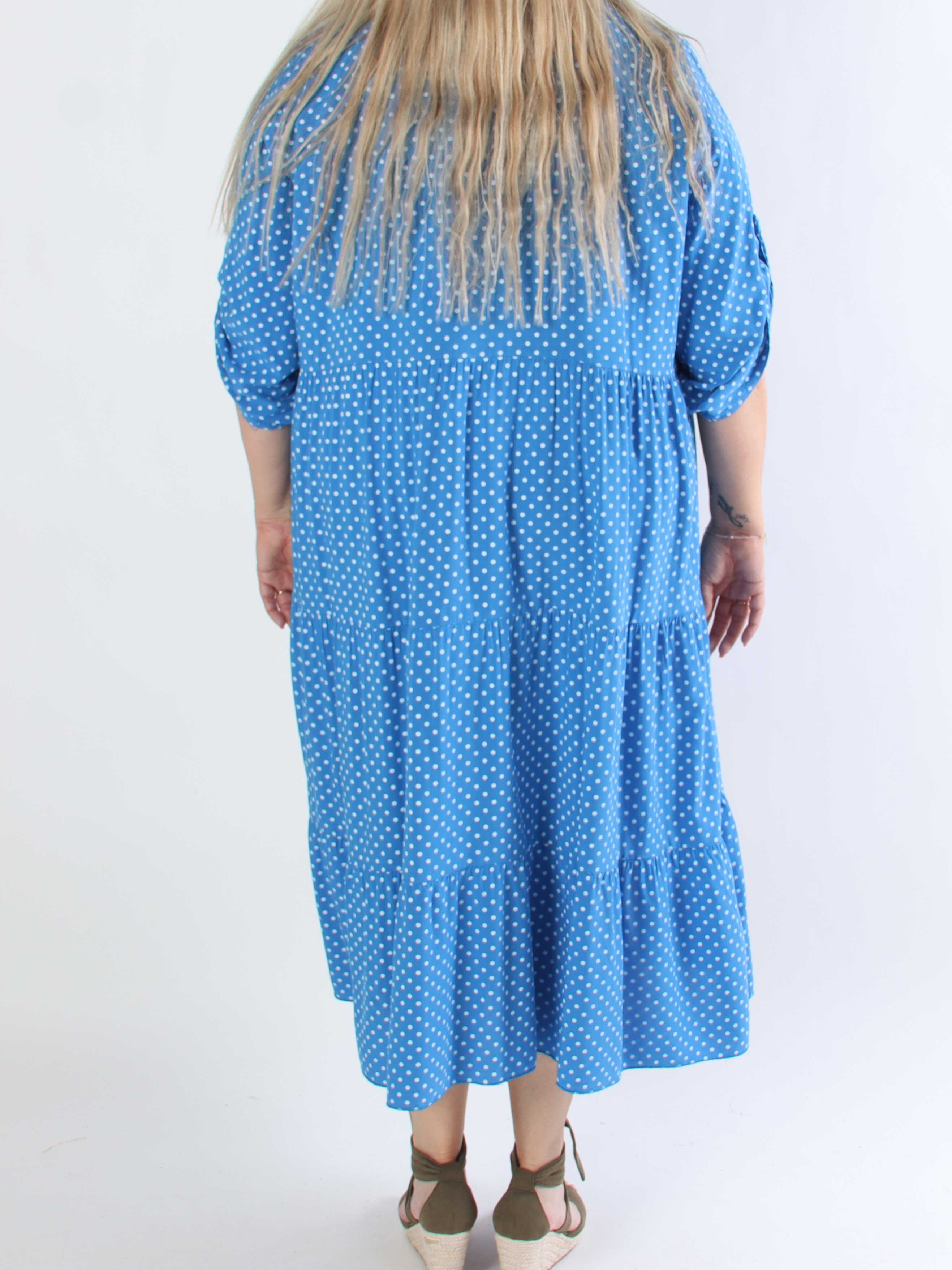 Dotti - Plus size kjole med lag på lag look i viskose