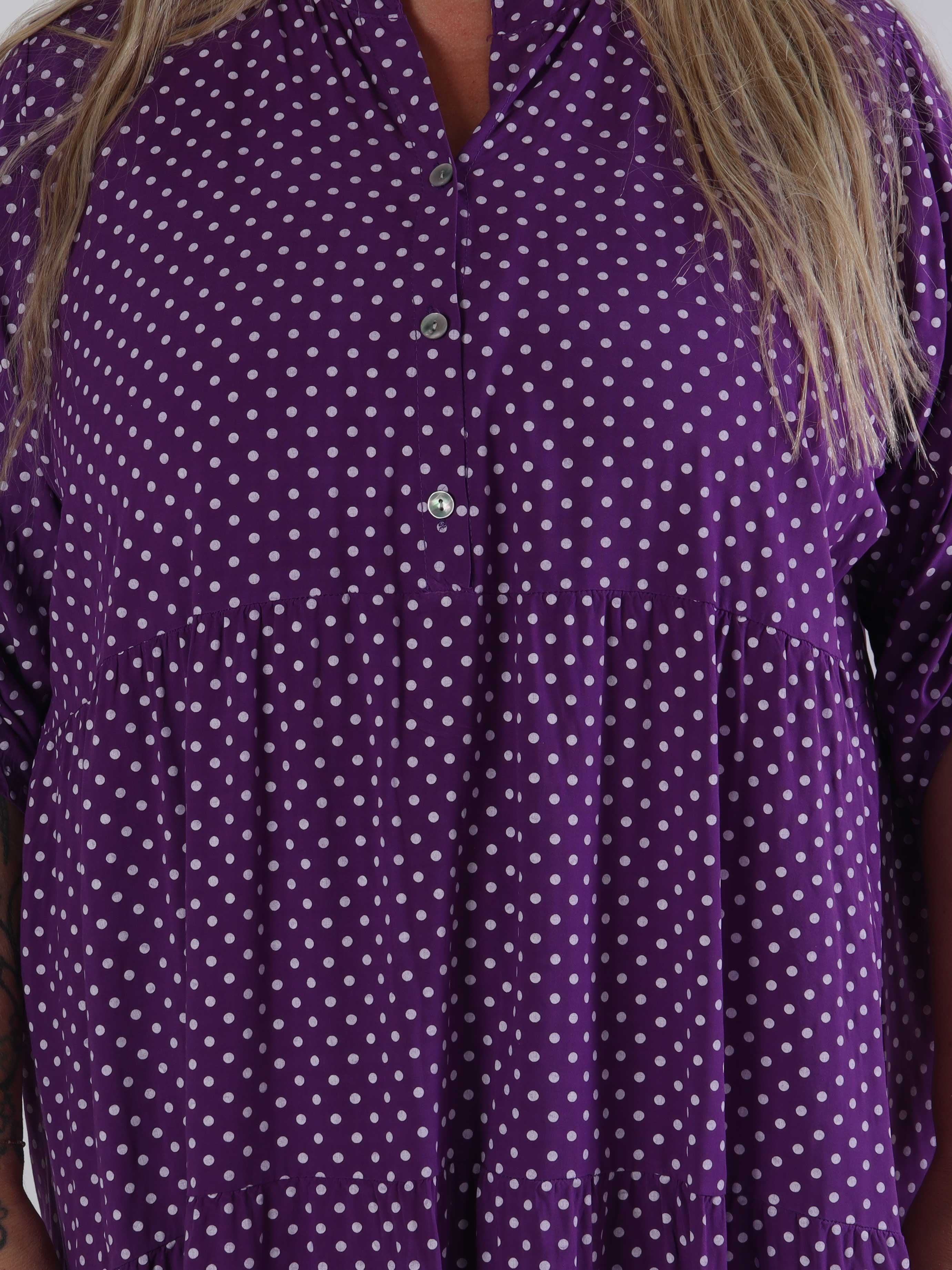 Dotti - Plus size kjole med lag på lag look i viskose