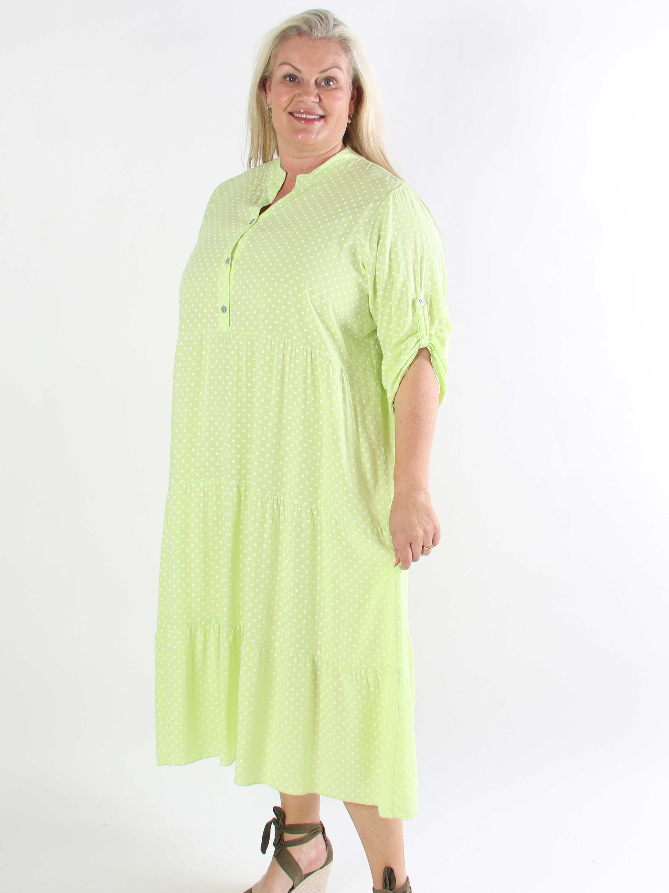 Dotti - Plus size kjole med lag på lag look i viskose