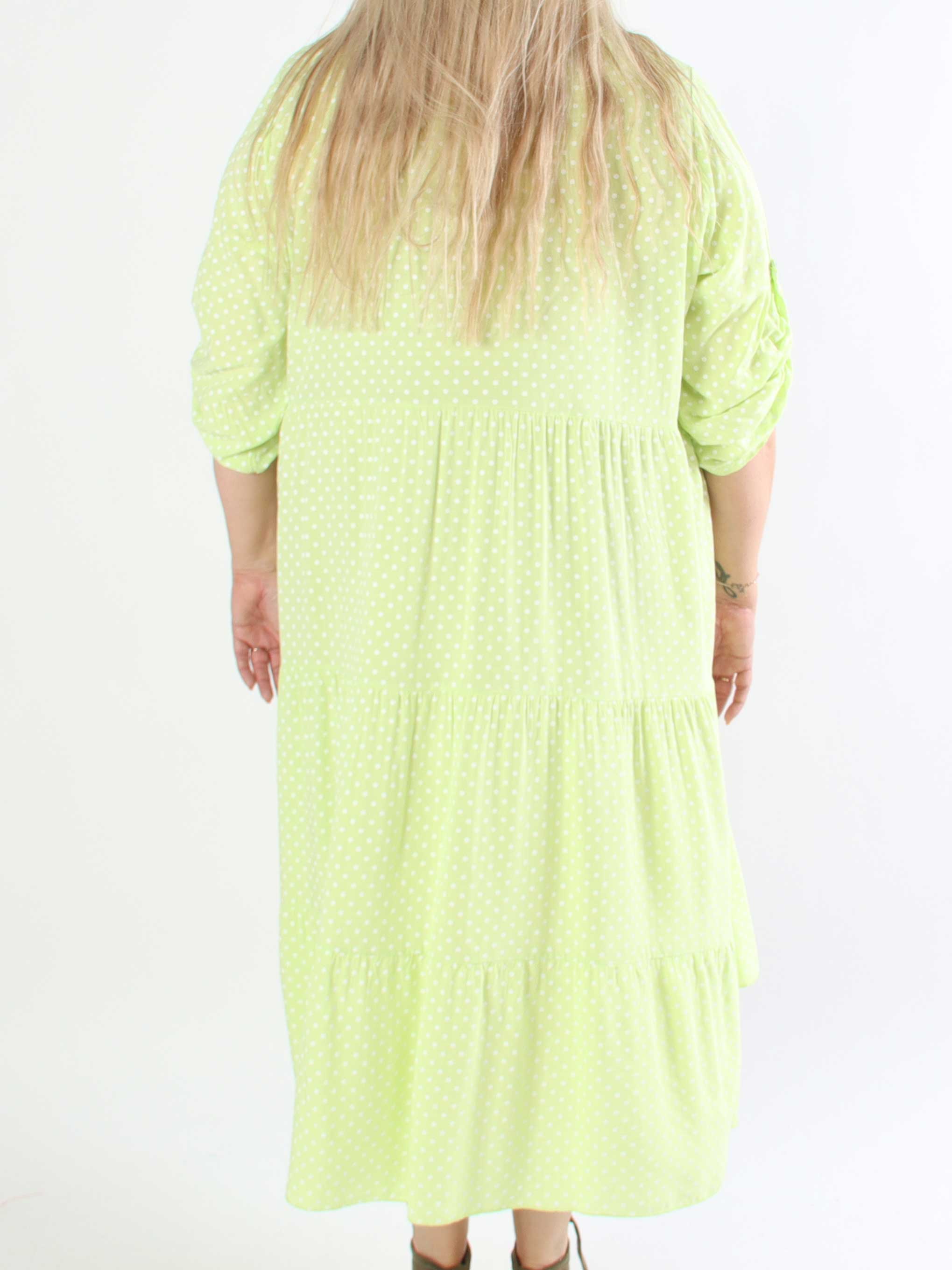 Dotti - Plus size kjole med lag på lag look i viskose