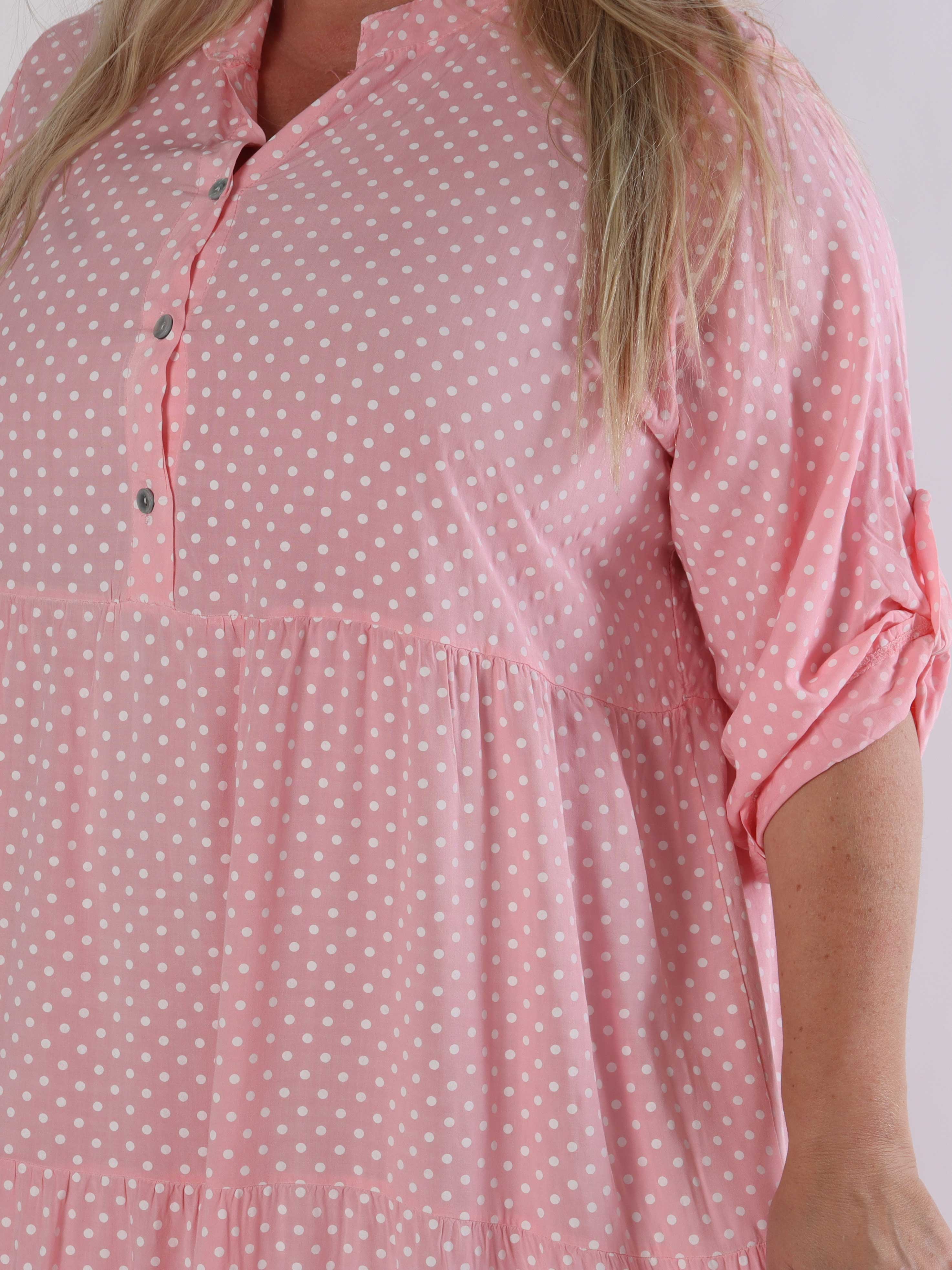 Dotti - Plus size kjole med lag på lag look i viskose