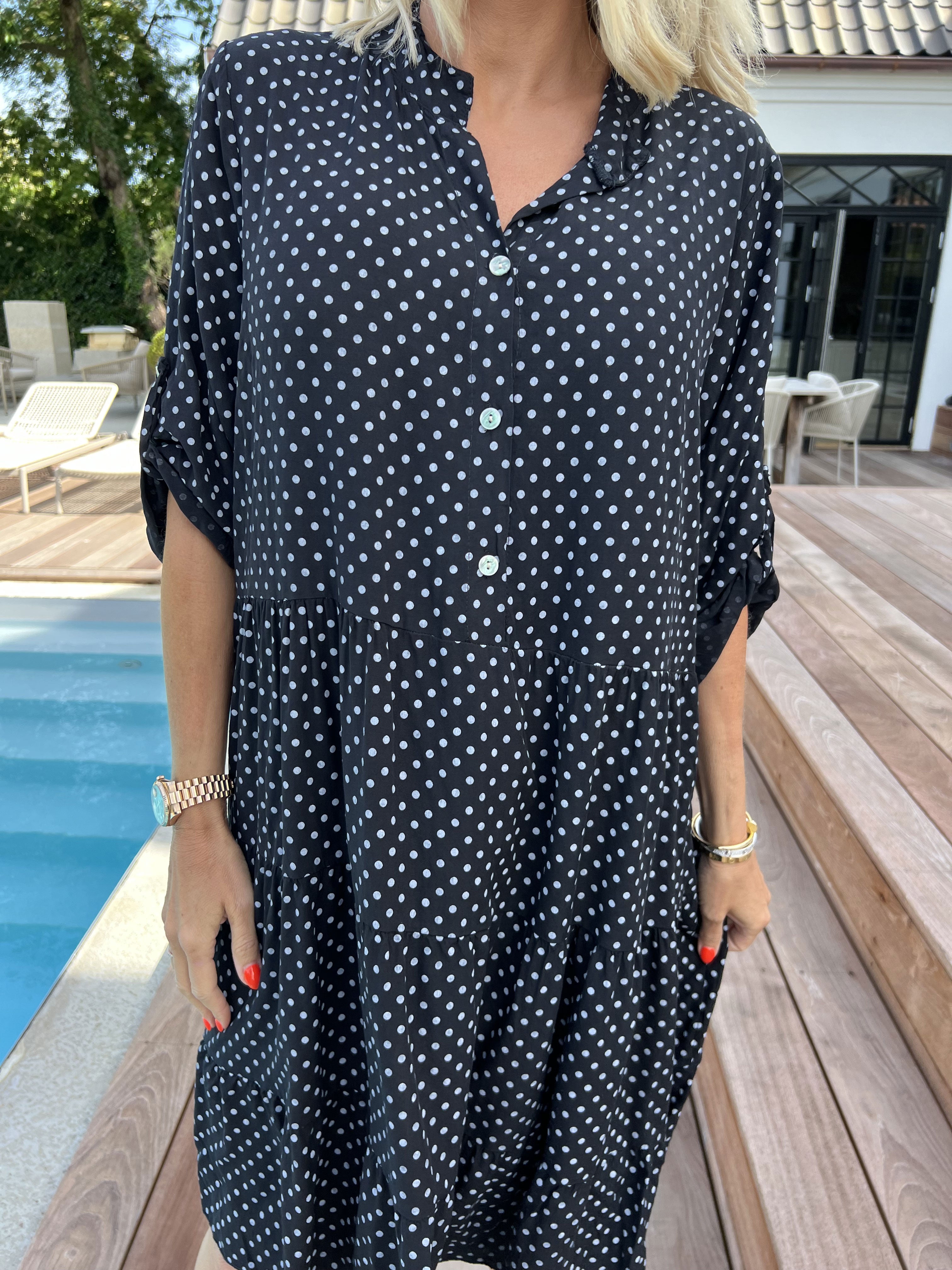 Dotti Short - Kort kjole med lag på lag look i viskose