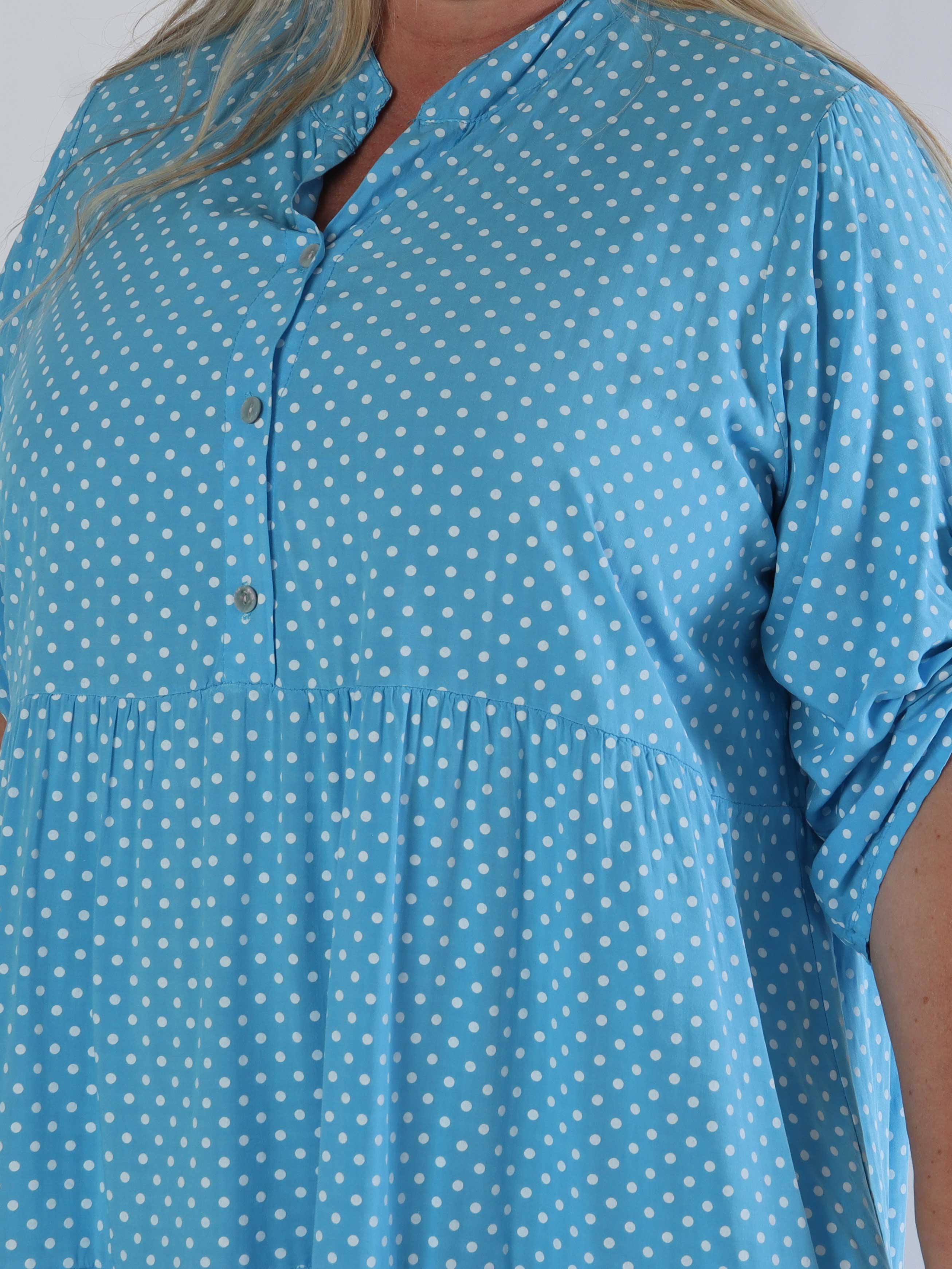 Dotti - Plus size kjole med lag på lag look i viskose