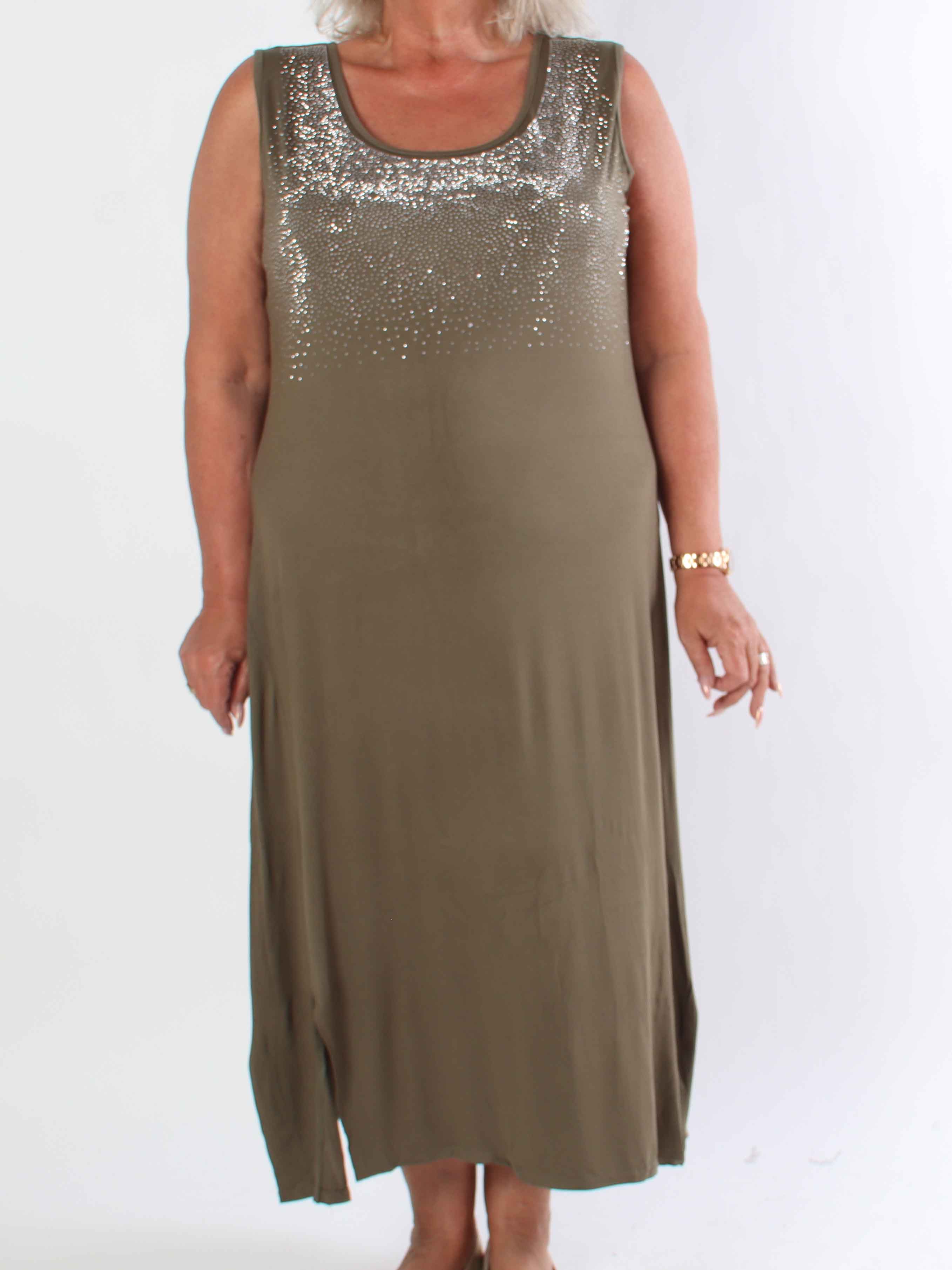 Eden - Lang blød kjole i viskose med similisten