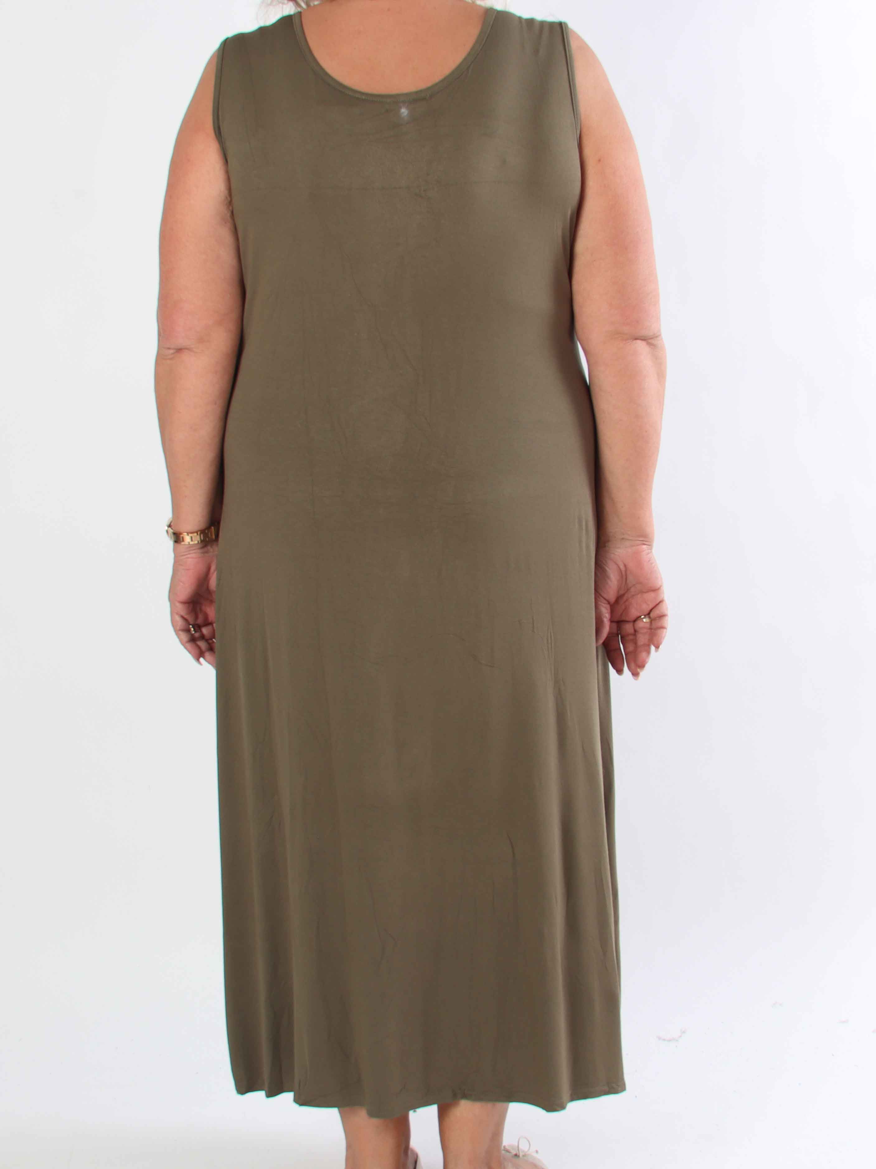 Eden - Lang blød kjole i viskose med similisten