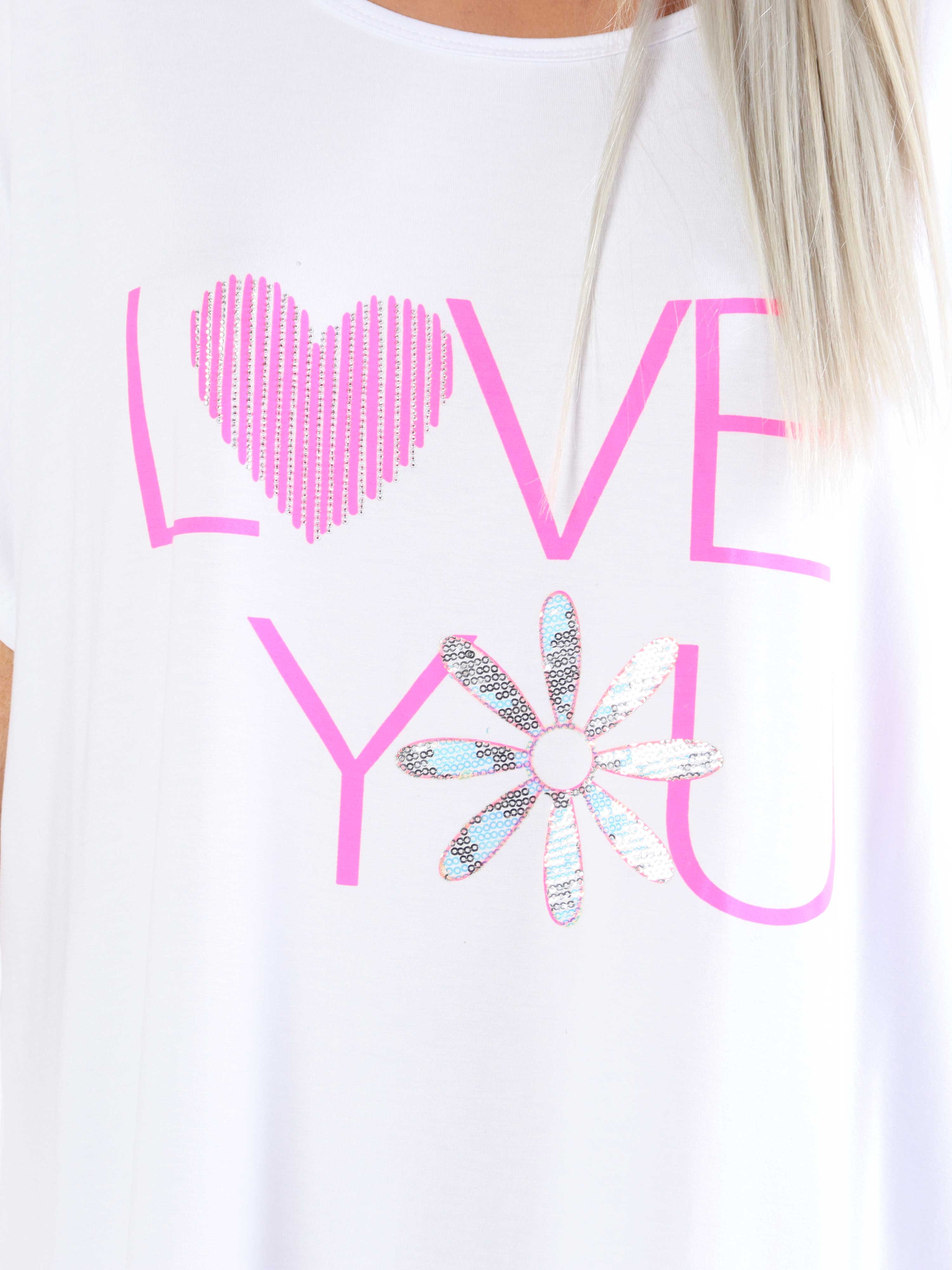 Edina - Plus size t-shirtkjole i viskoseblanding med tryk