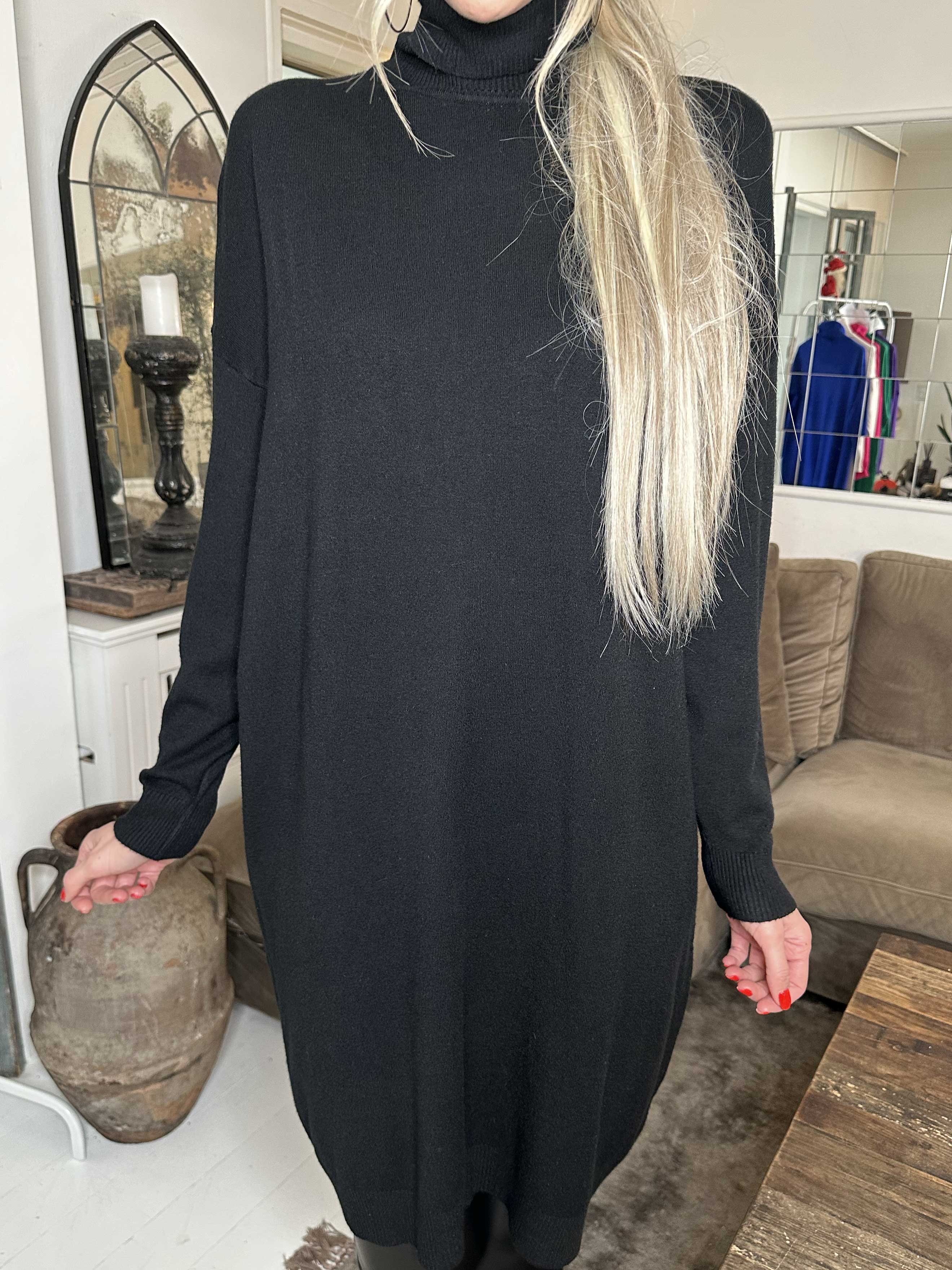 Elmira - Meget blød strikkjole i elastiskstof