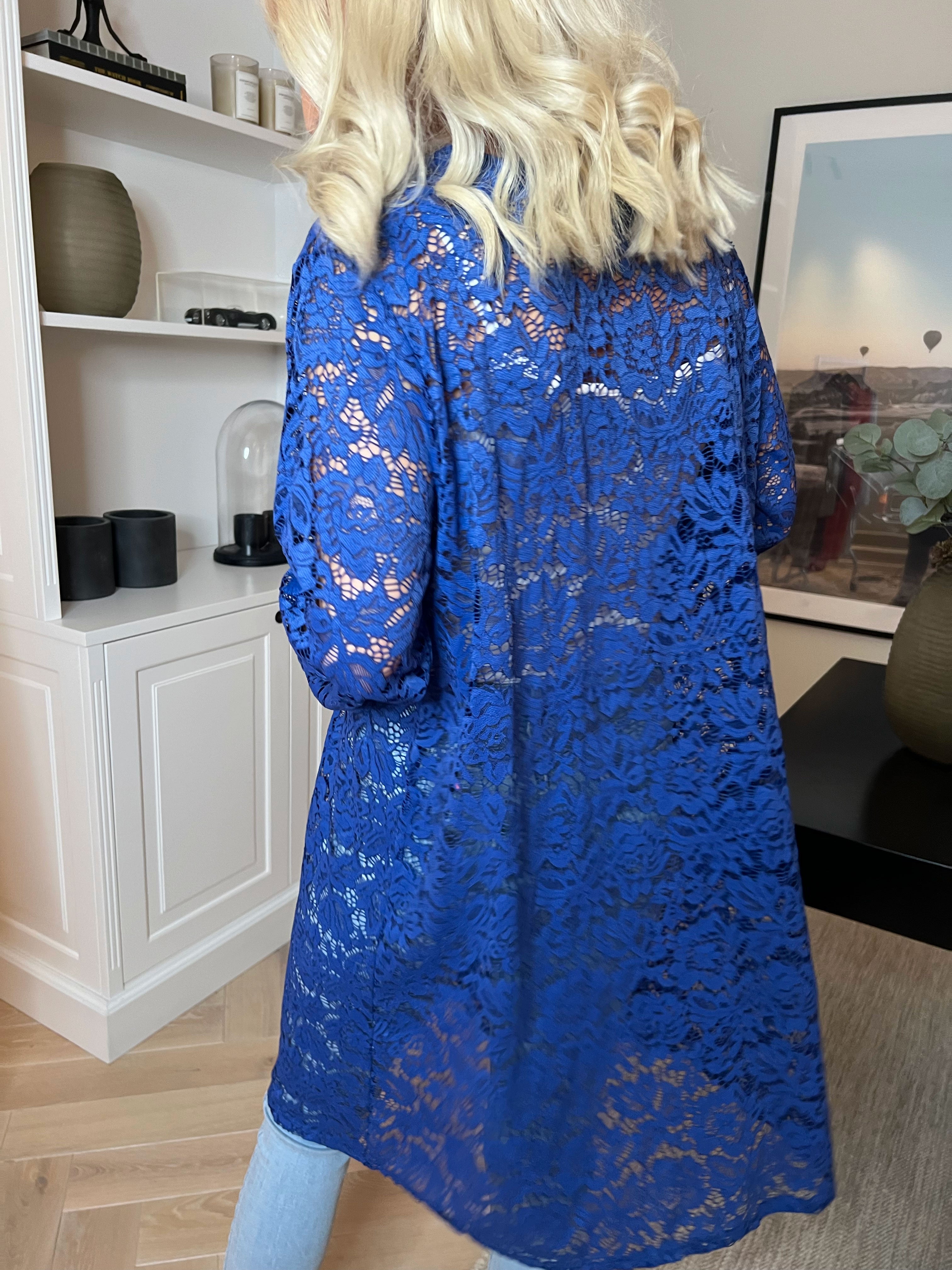 Emery - Blondecardigan med stræk i