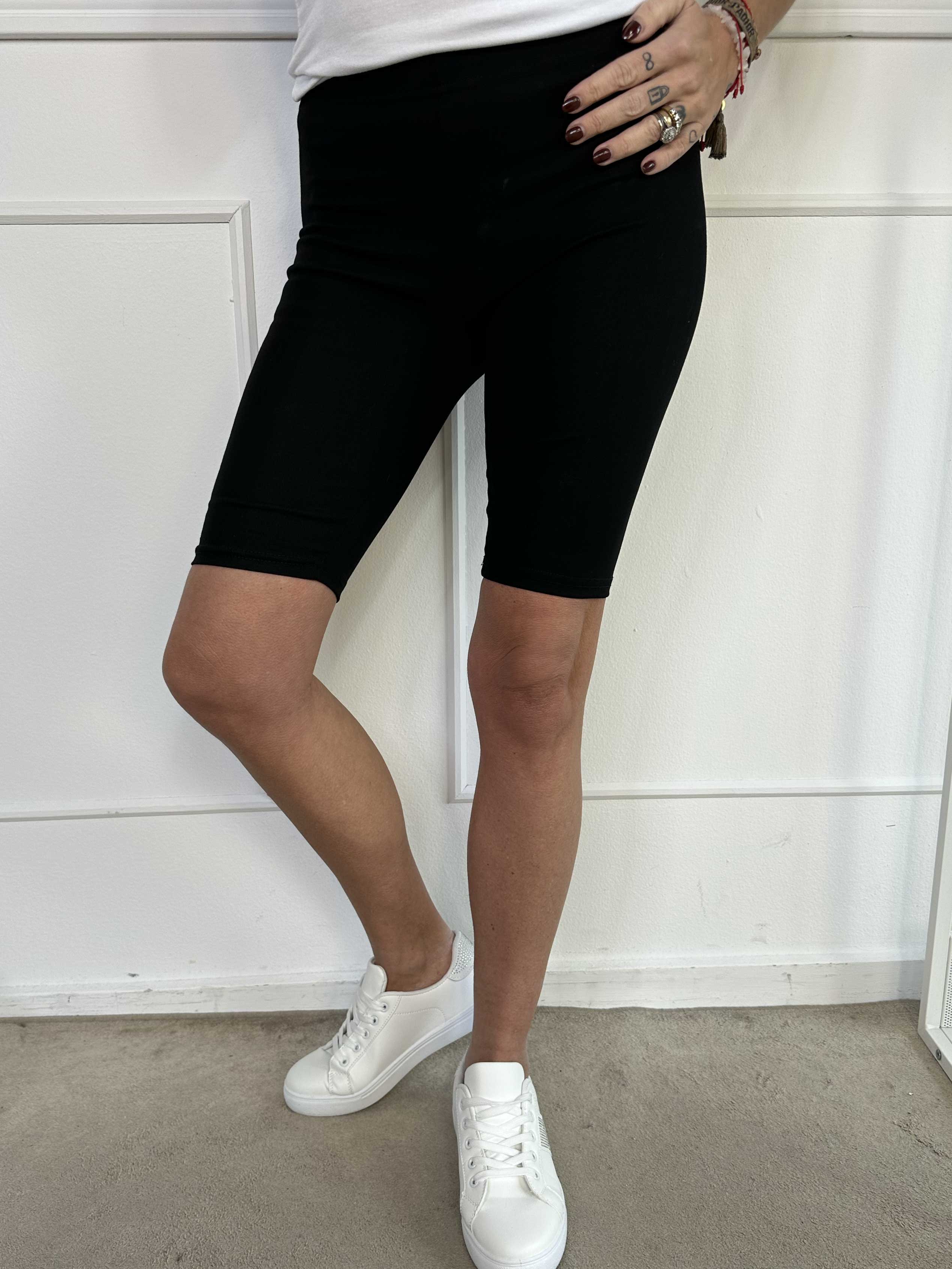 Enzie - Sorte cykelshorts i bomuld