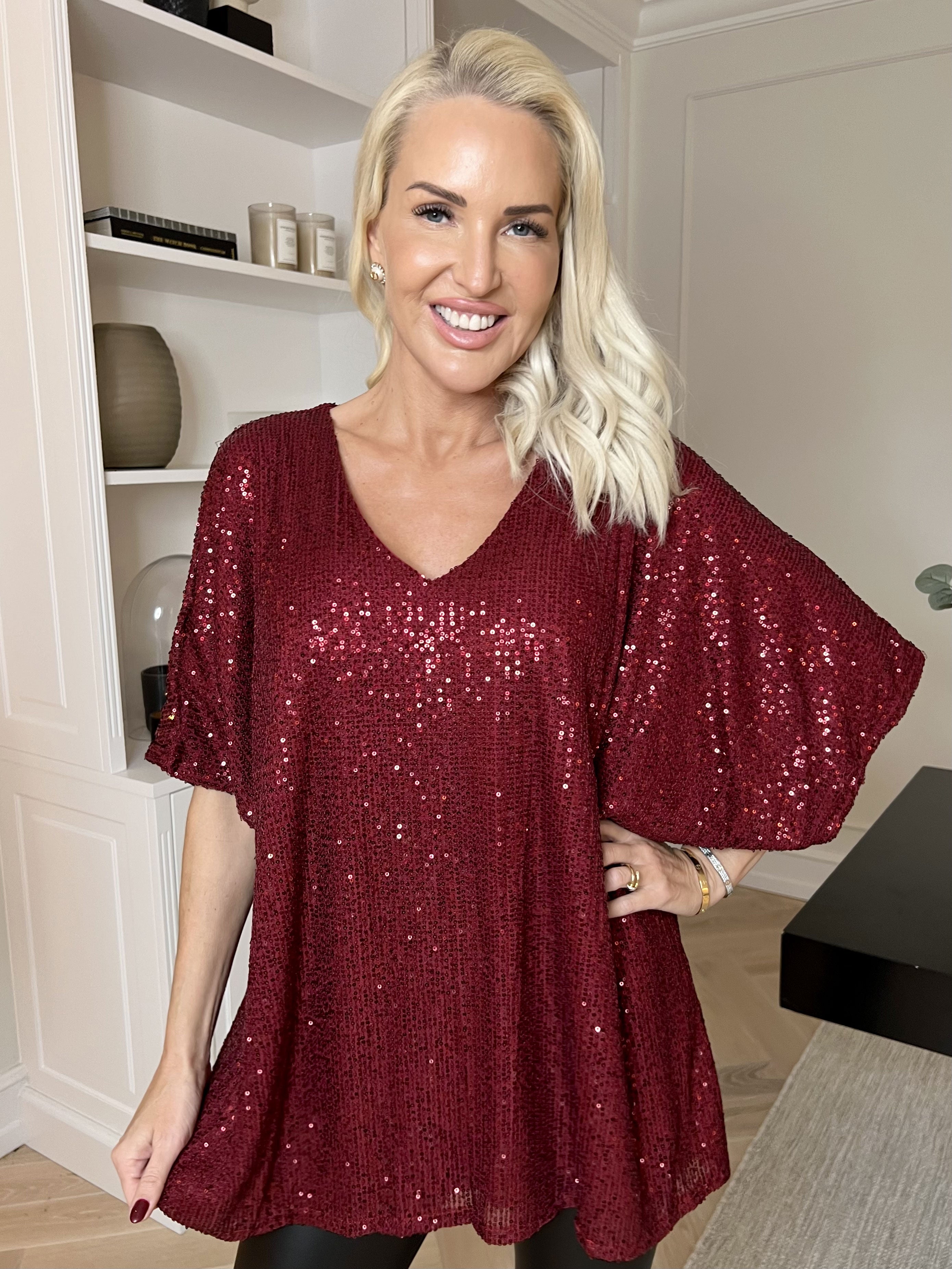 Evandie - Sød glitrende tunika med pailletter