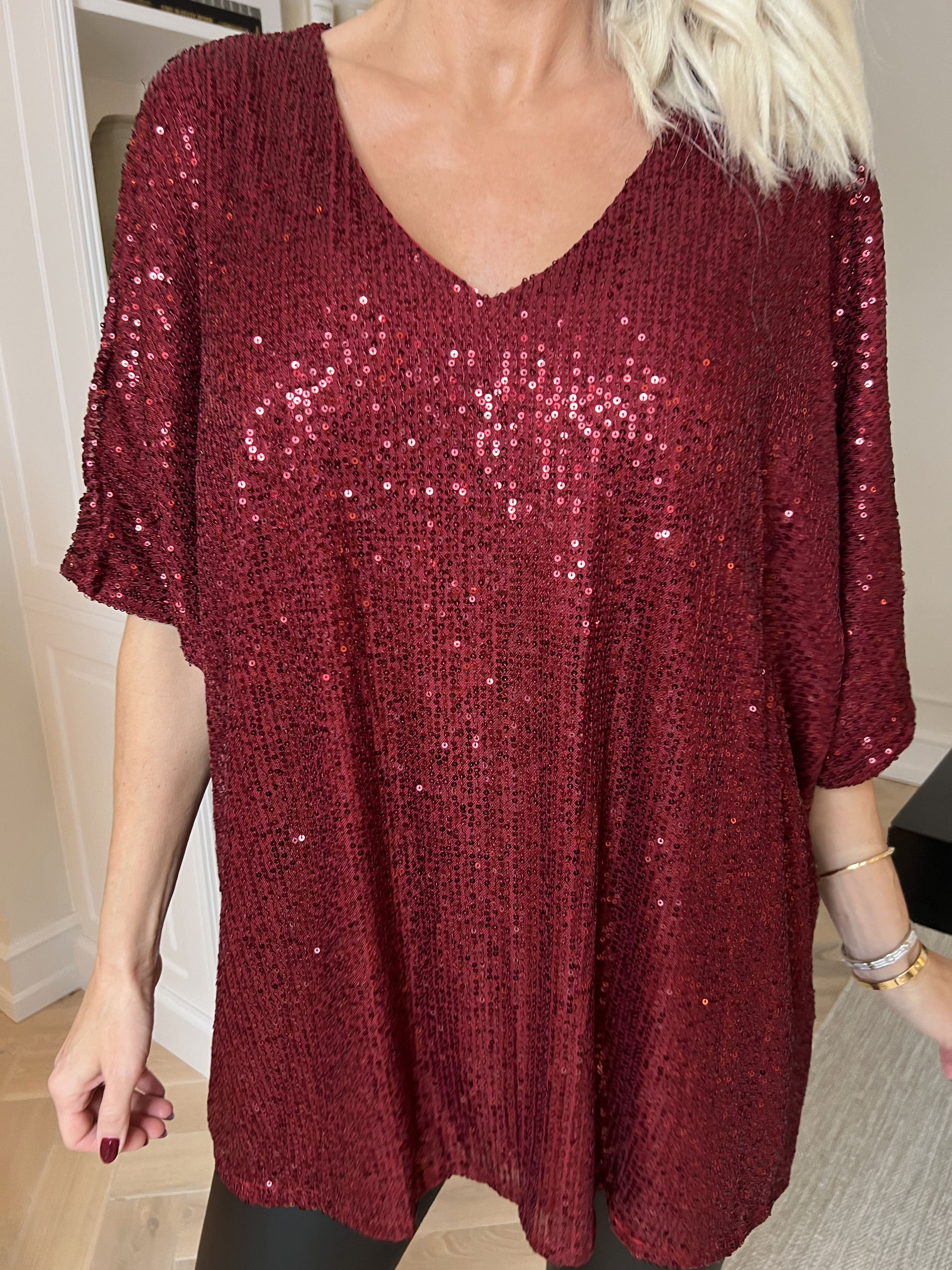 Evandie - Sød glitrende tunika med pailletter