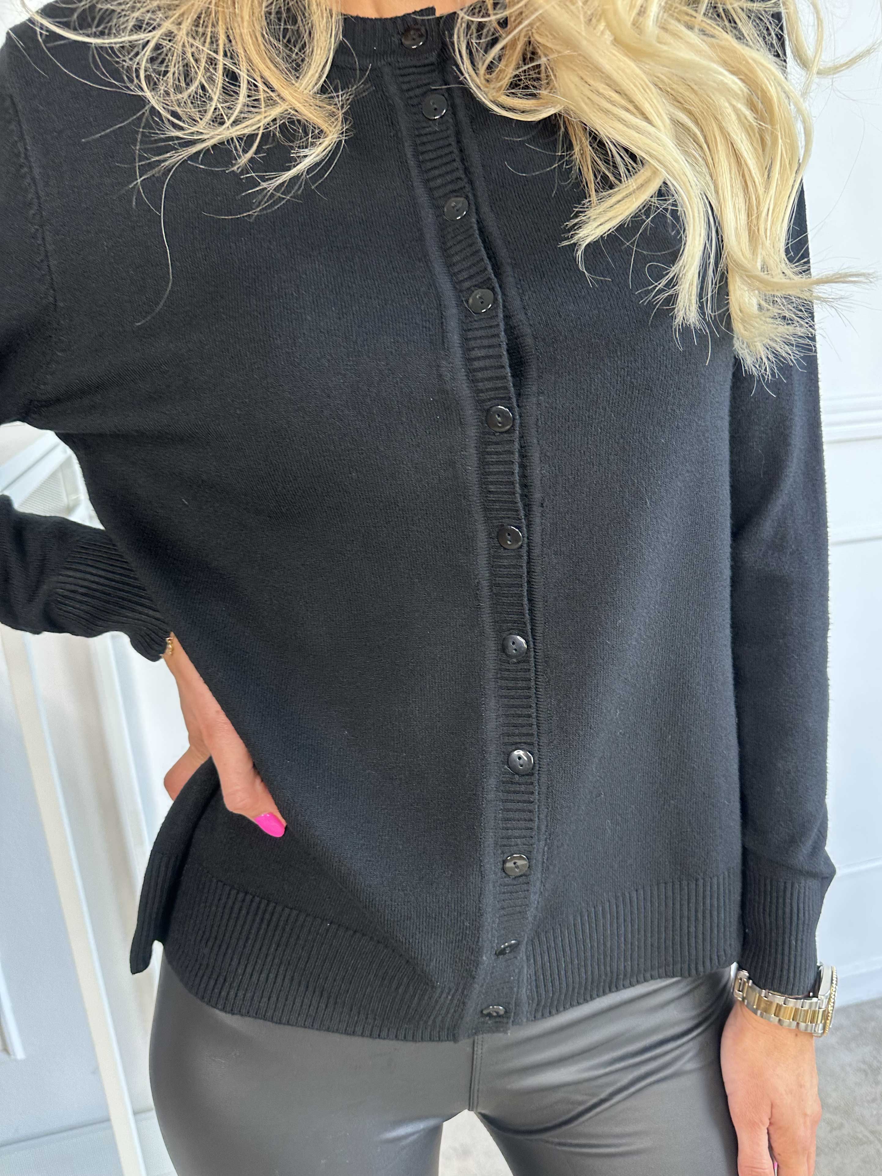 Fidan - Blød strikcardigan i viskose og bomuld