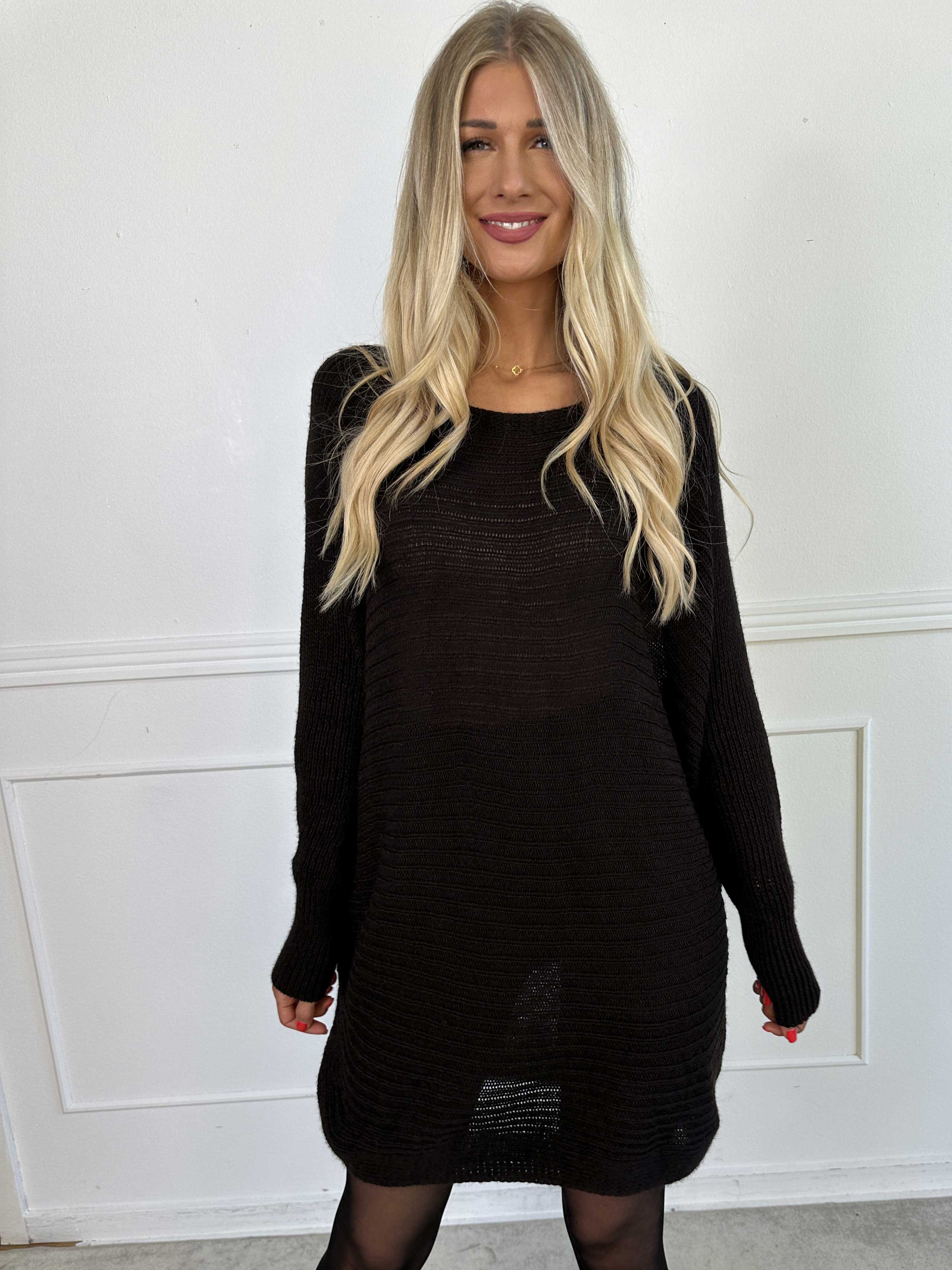 Gabbi - Oversized strik med flagermusærmer