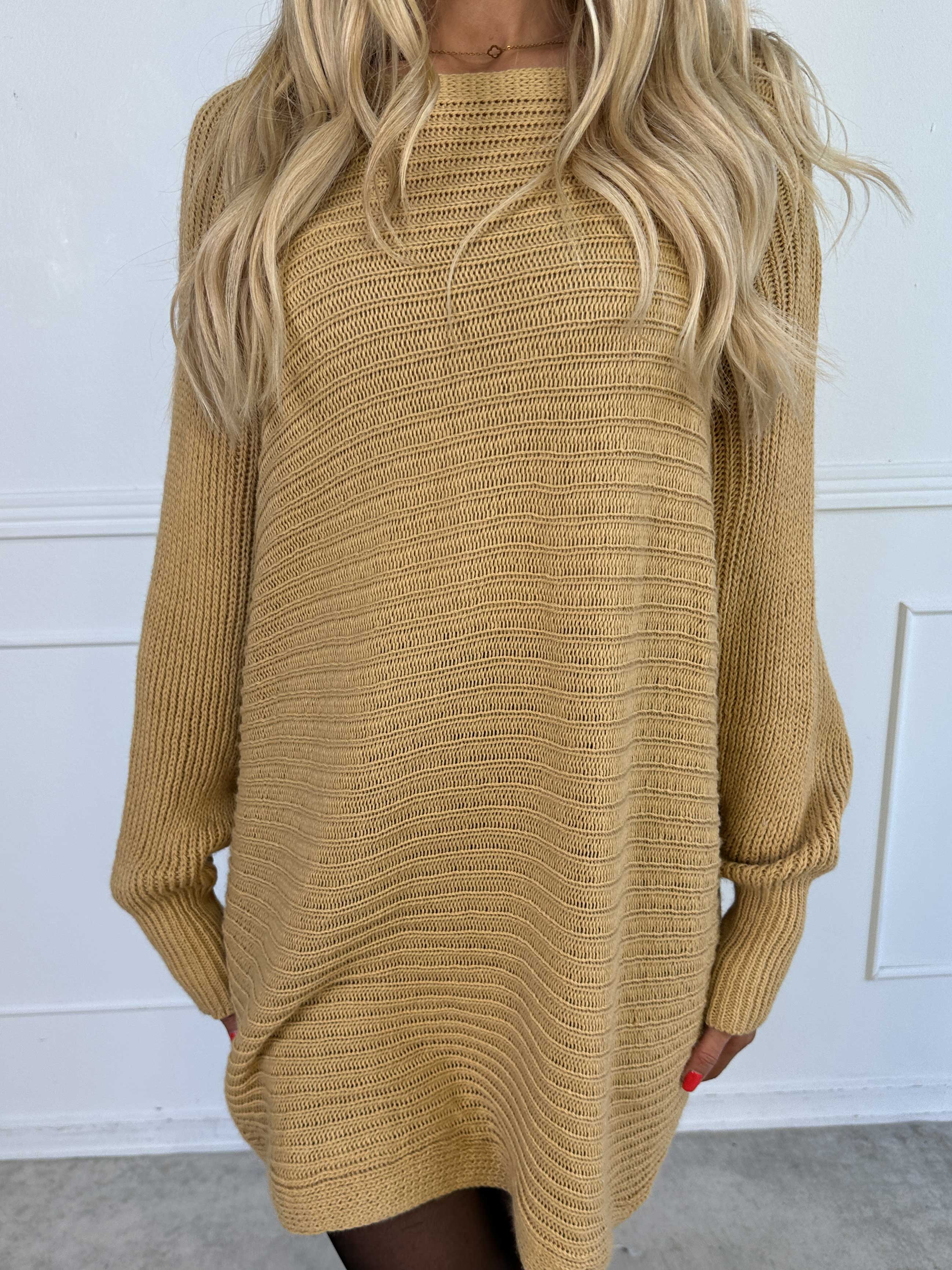 Gabbi - Oversized strik med flagermusærmer