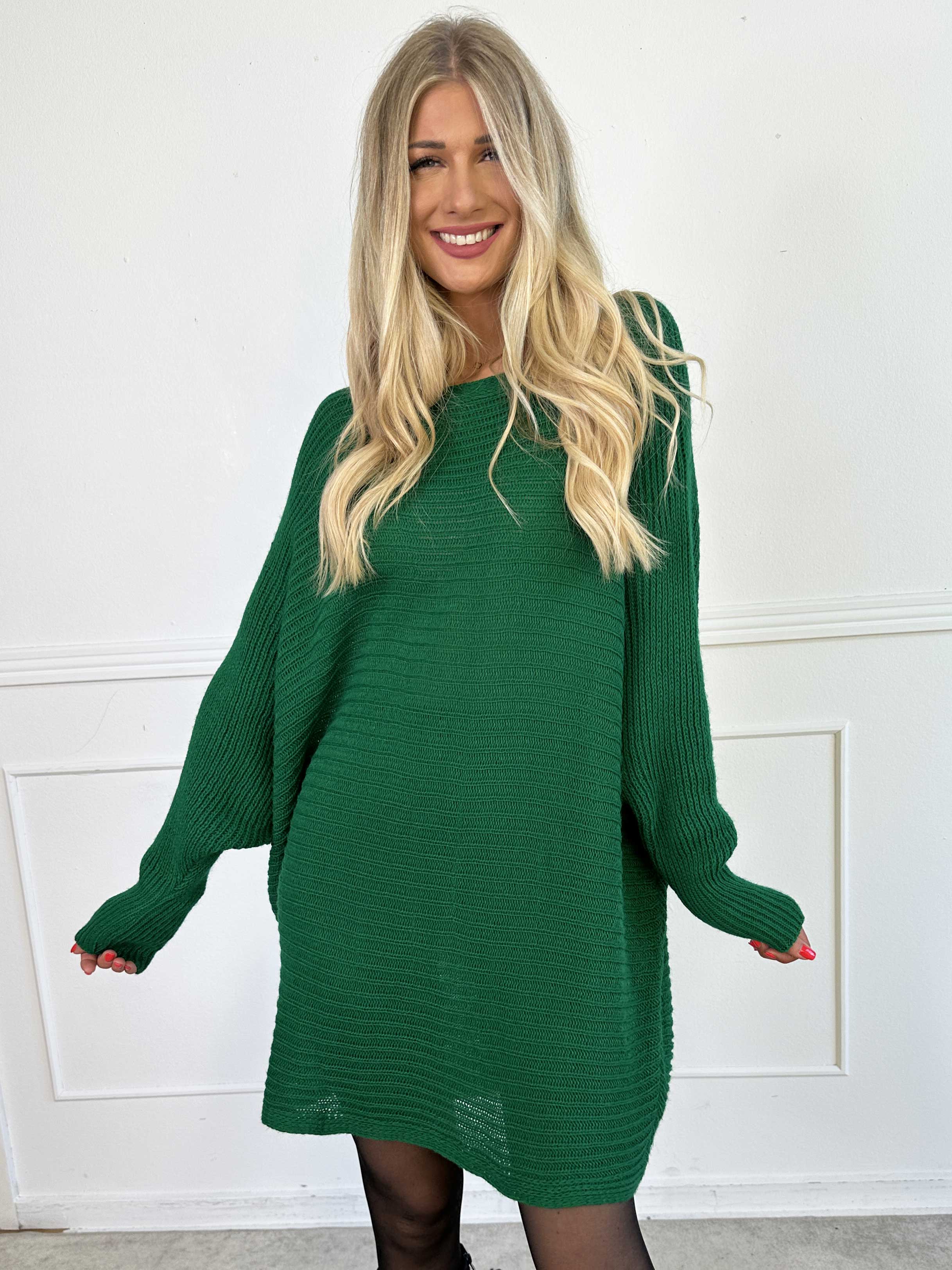 Gabbi - Oversized strik med flagermusærmer