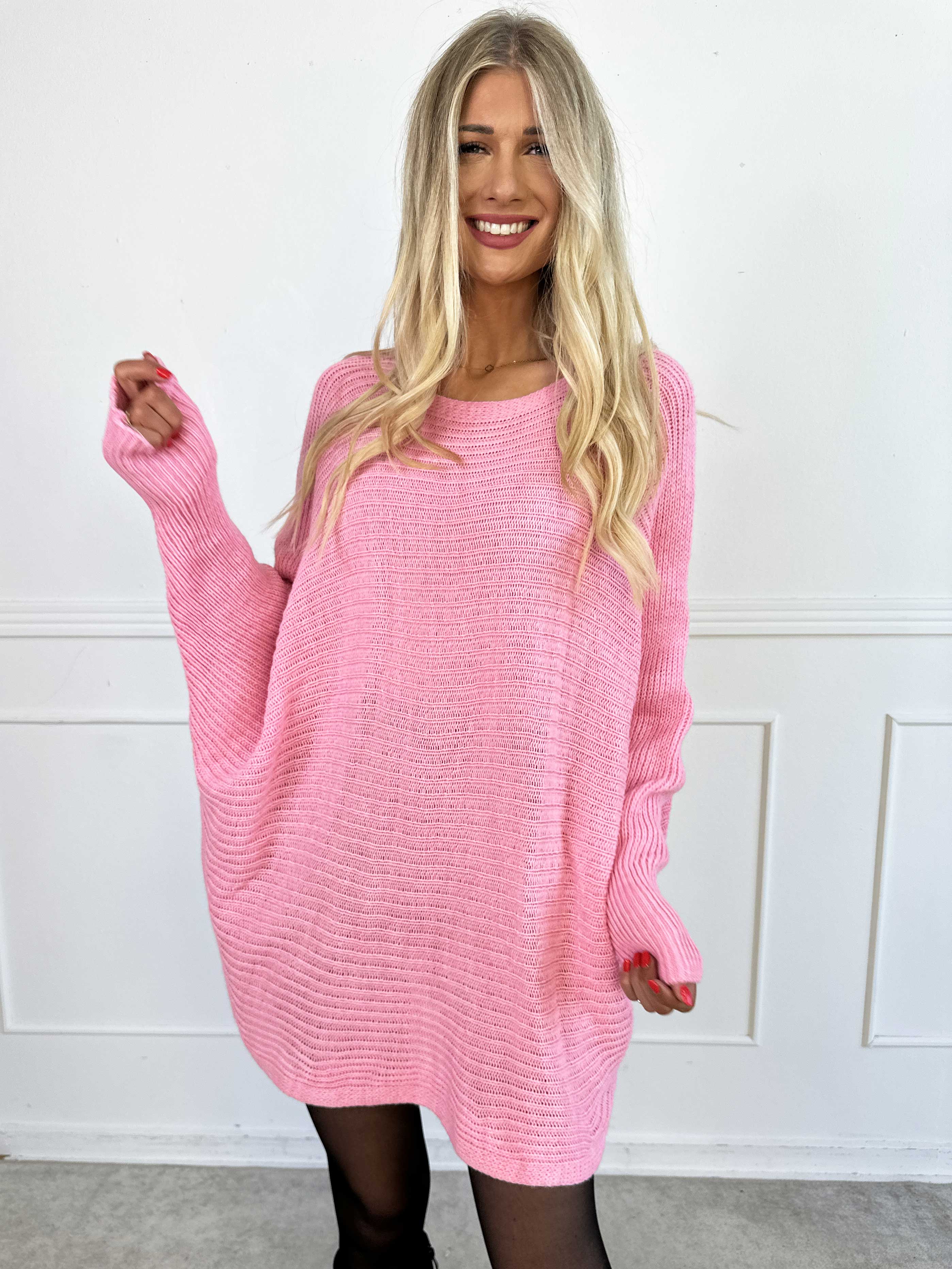 Gabbi - Oversized strik med flagermusærmer