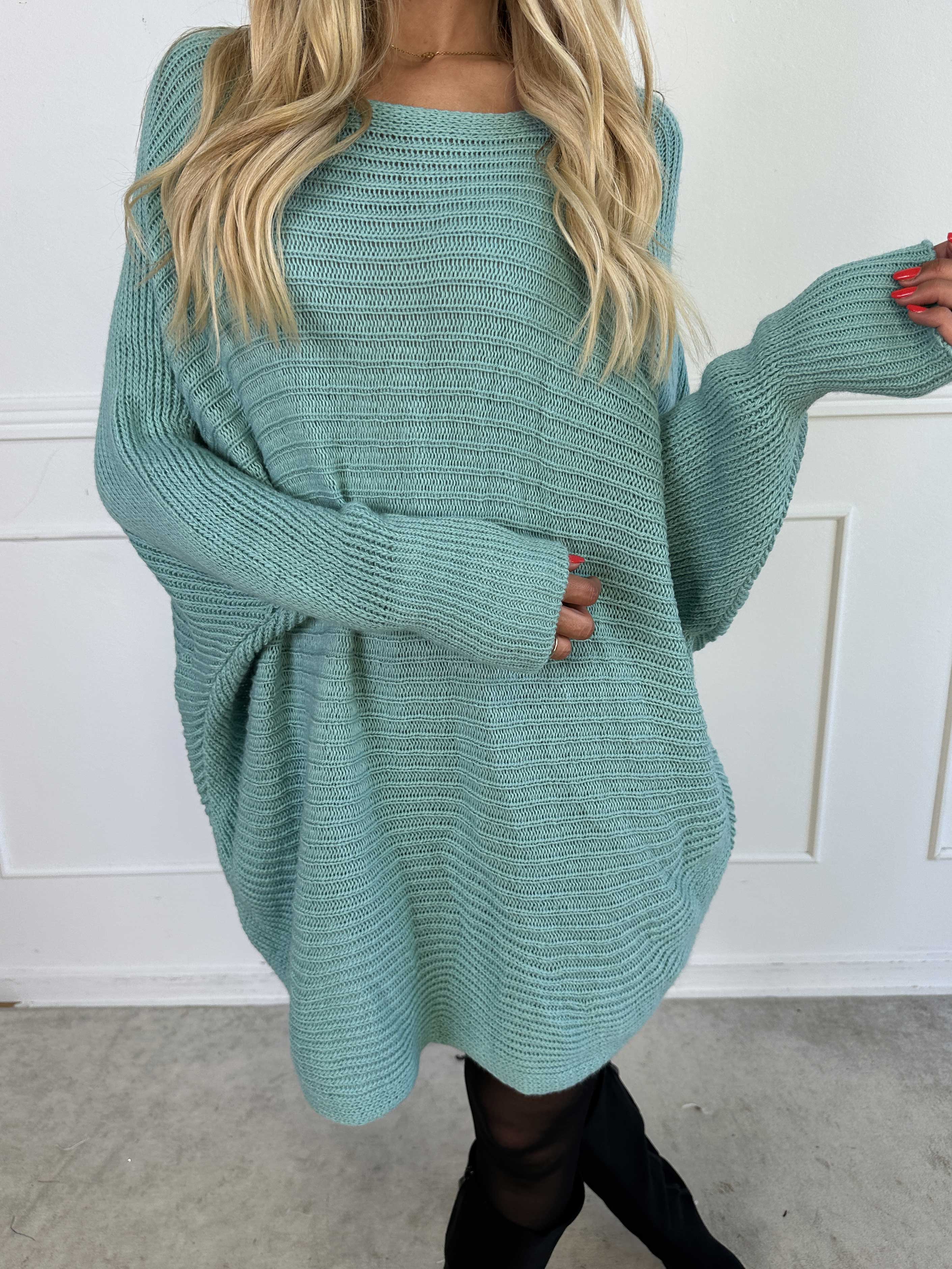 Gabbi - Oversized strik med flagermusærmer