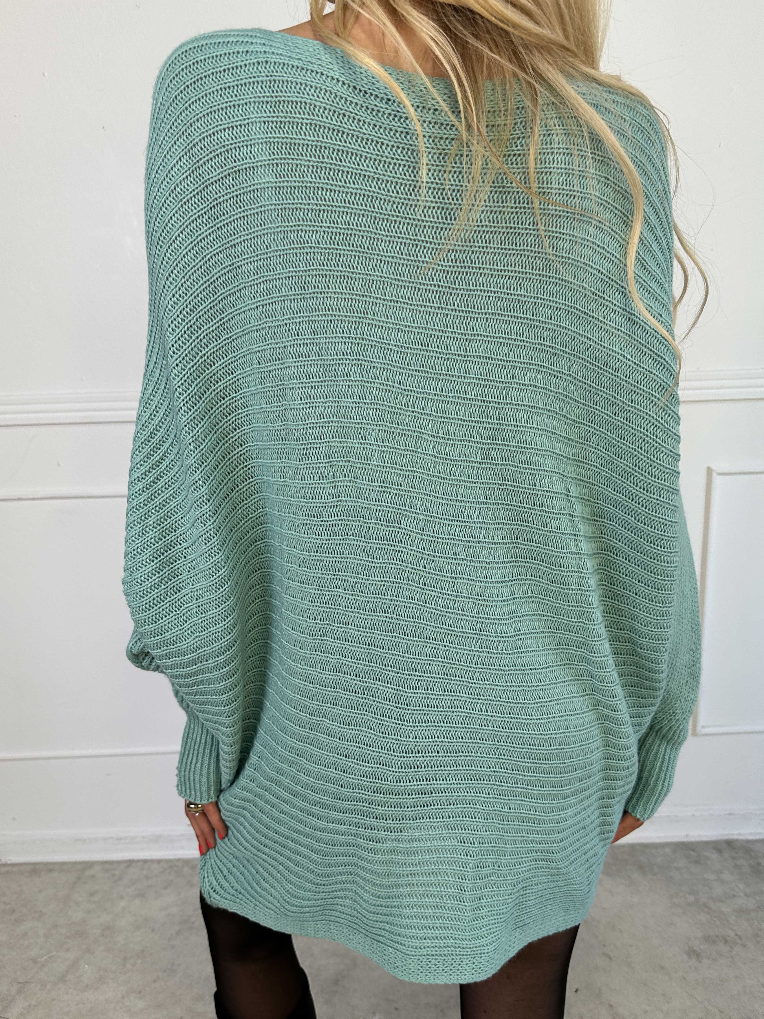 Gabbi - Oversized strik med flagermusærmer