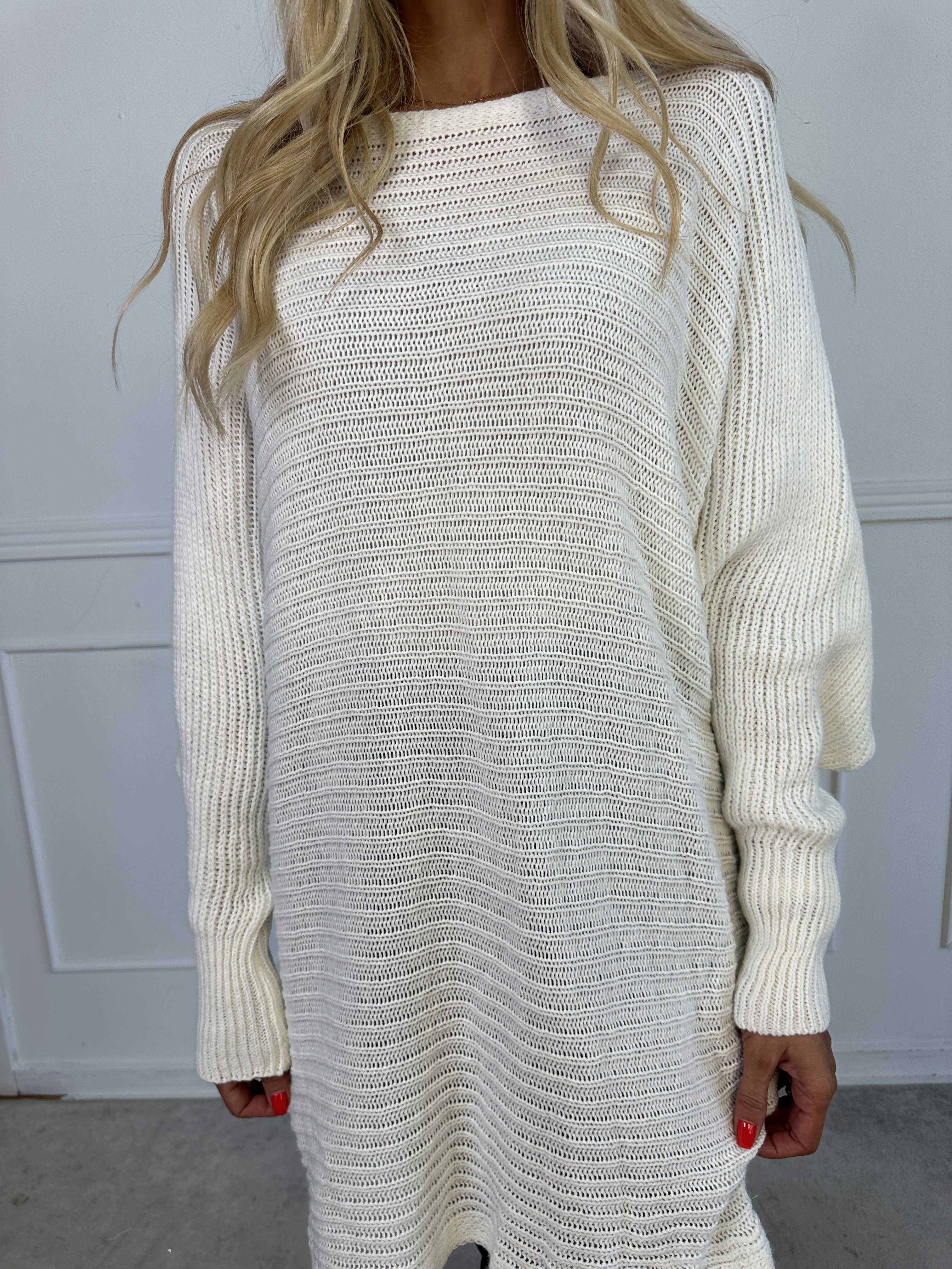 Gabbi - Oversized strik med flagermusærmer