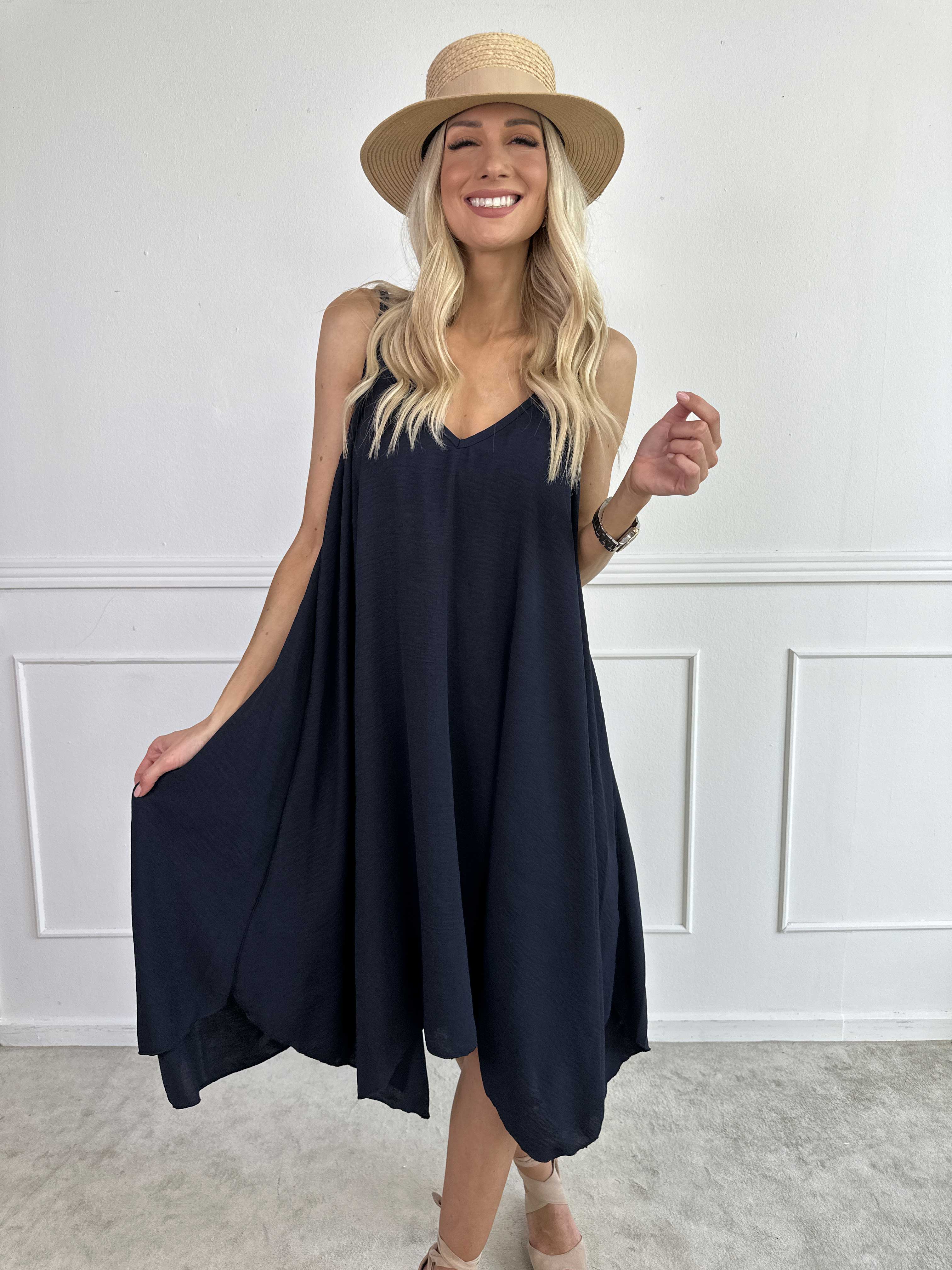 Galadriel - Sød let stropkjole i viskose