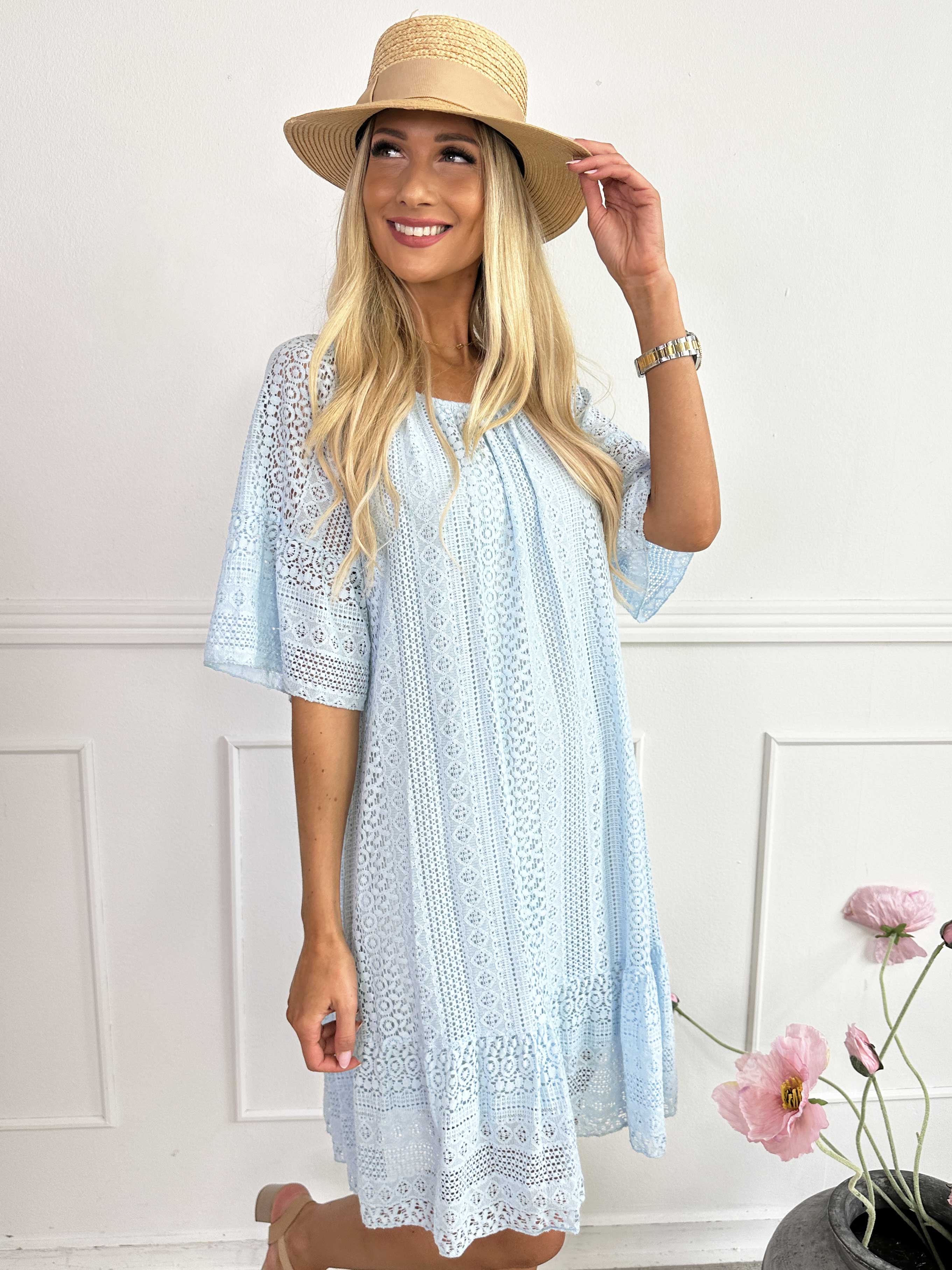 Galateia Sleeves - Kjole i blød blonde i bomuld