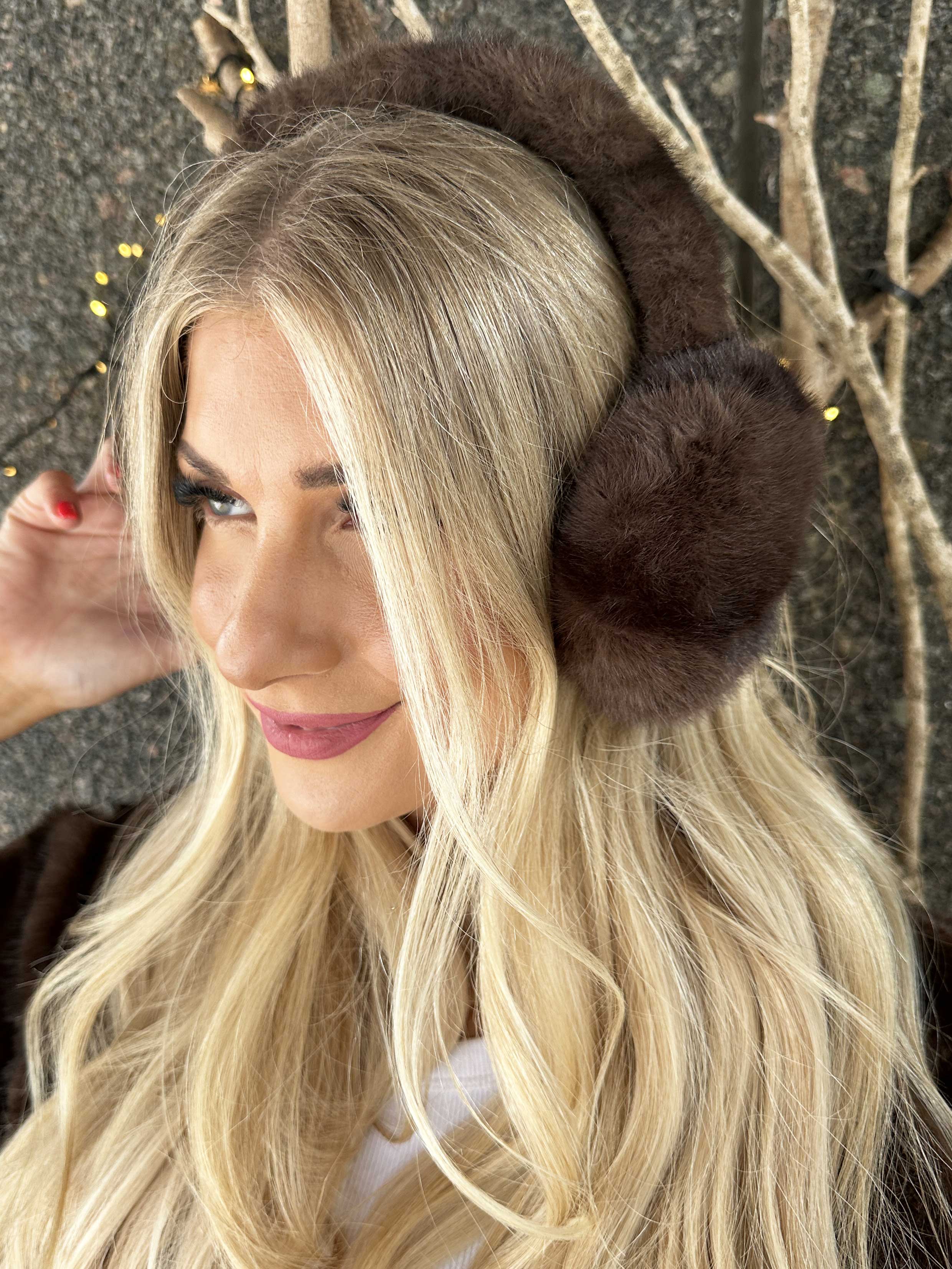 Haily - Bløde faux fur ørevarmere
