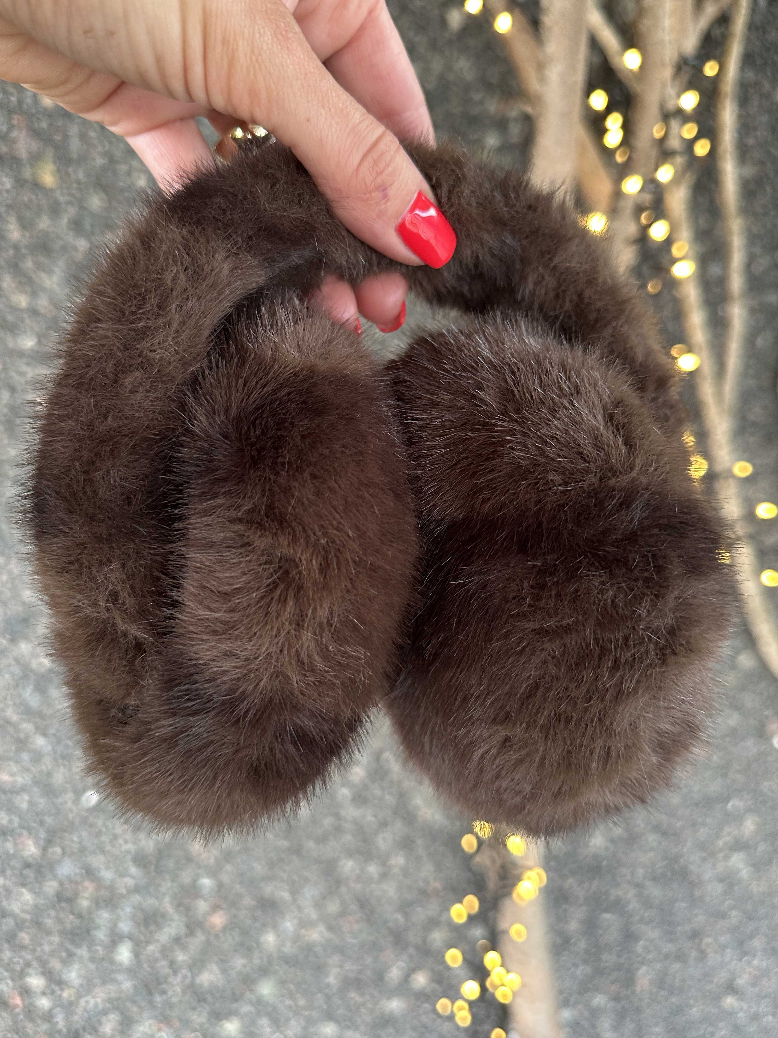 Haily - Bløde faux fur ørevarmere