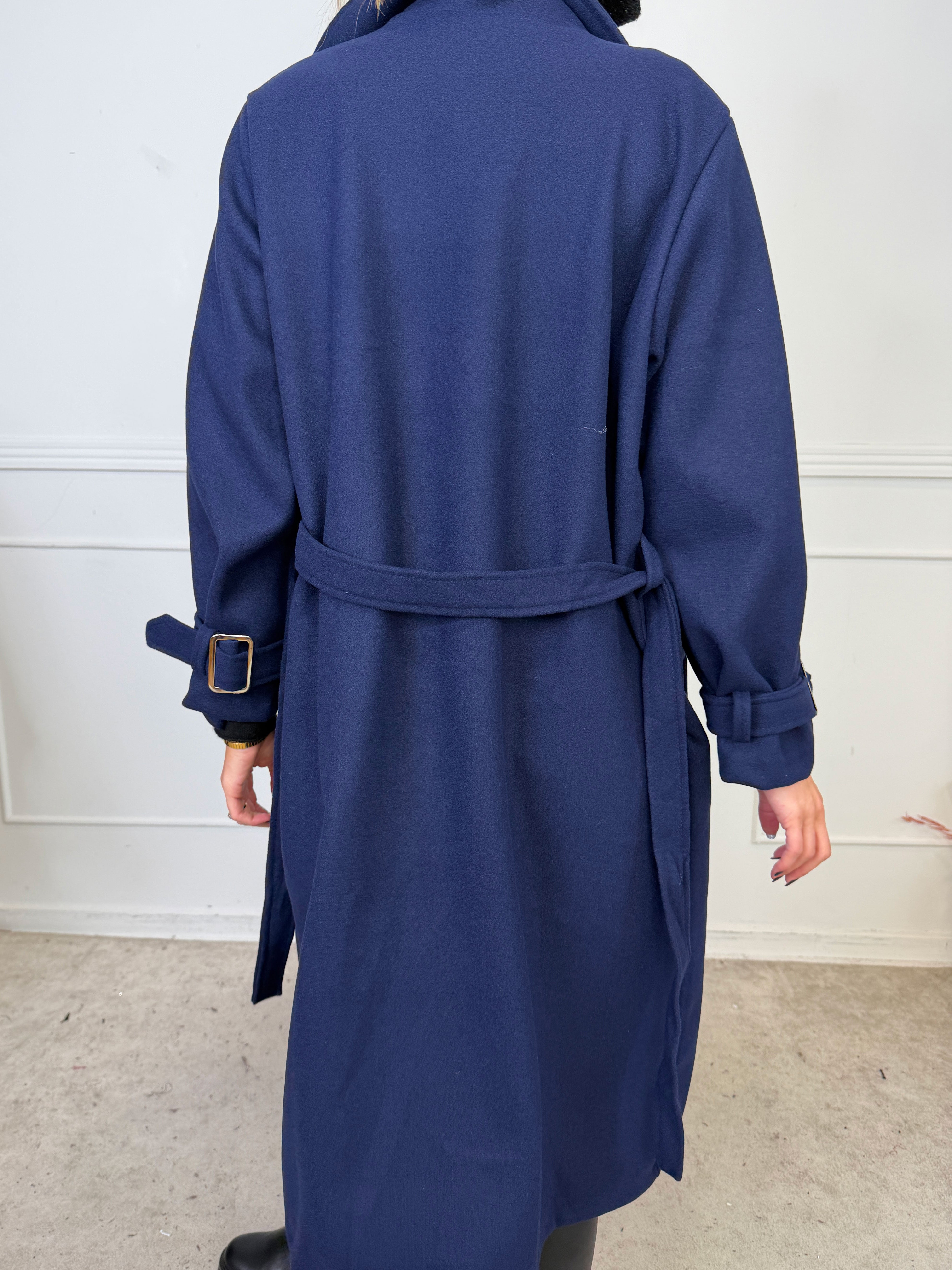 Sharpay Coat - Plus size trenchcoat med bindebånd