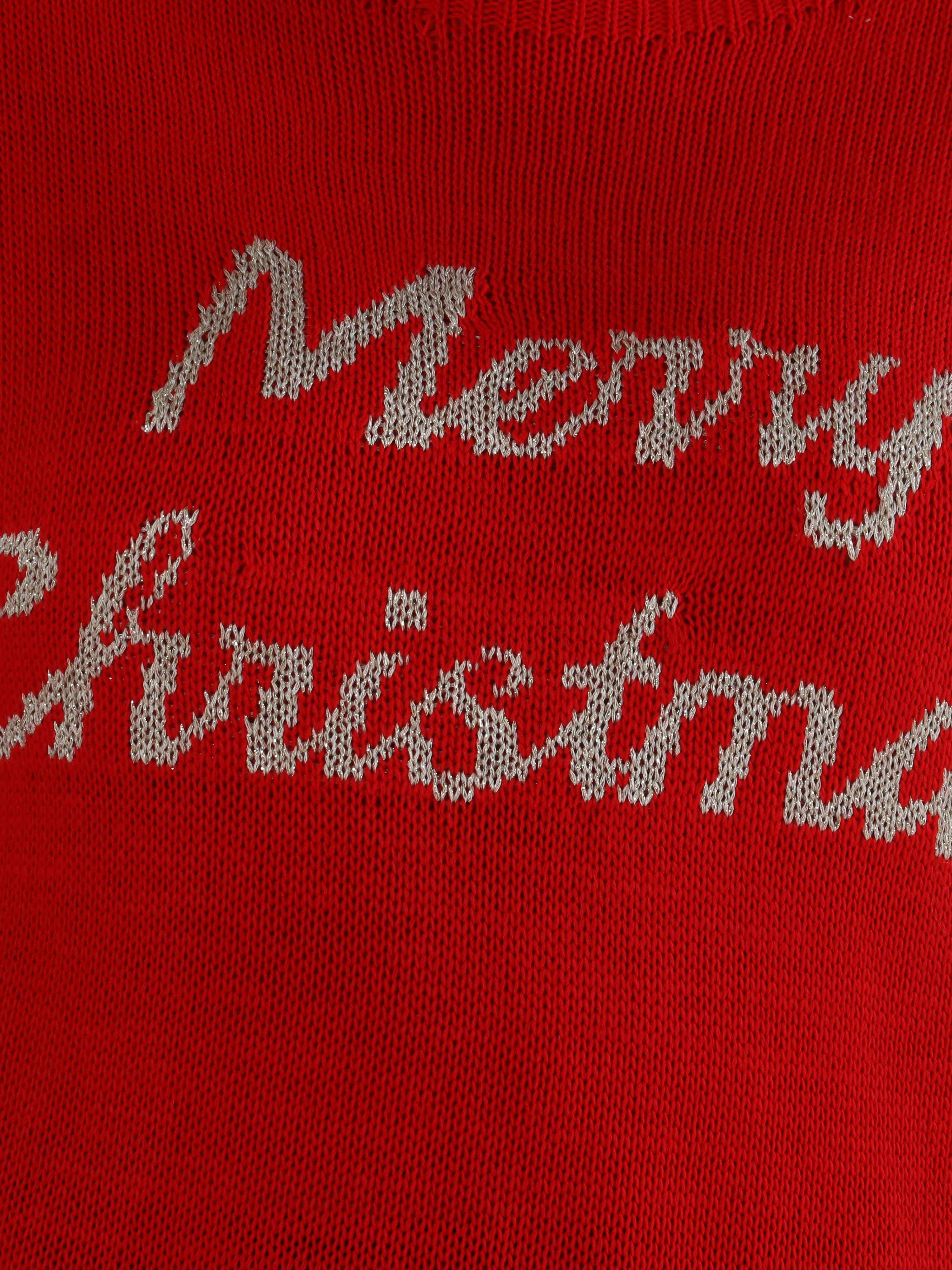 Merry - Plus size julestrik med guld skrift