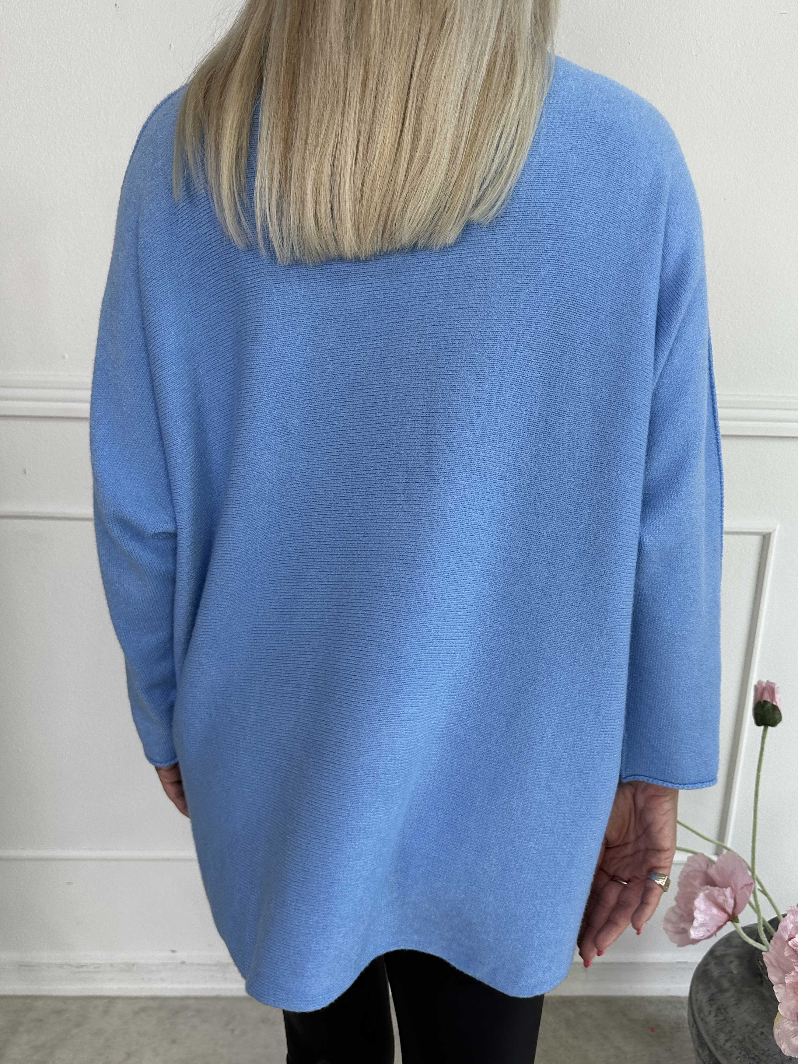 Mouse - Blød strikbluse med mickey tryk i leo