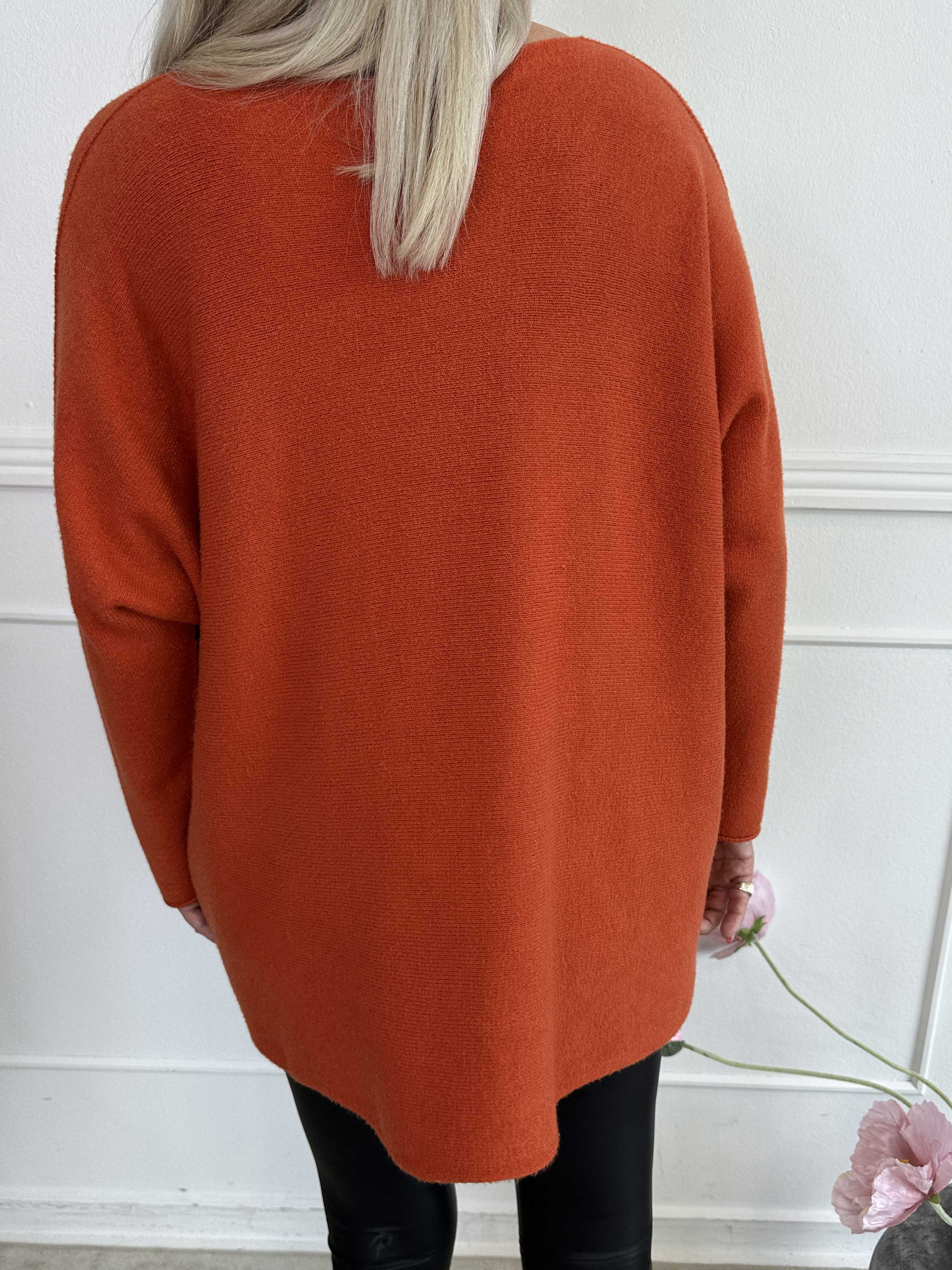 Mouse - Blød strikbluse med mickey tryk i leo