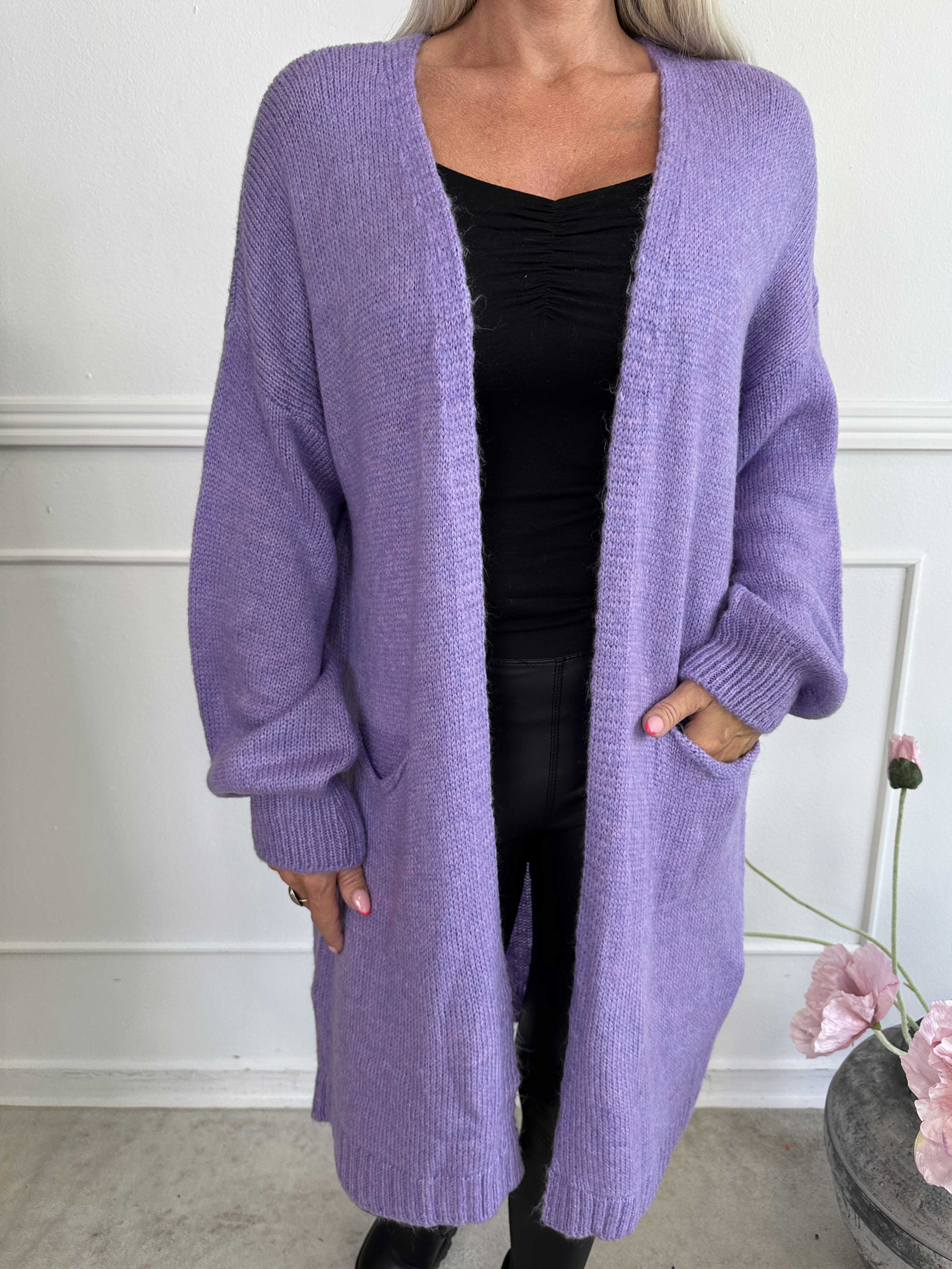 Valentine - Strikcardigan med lommer