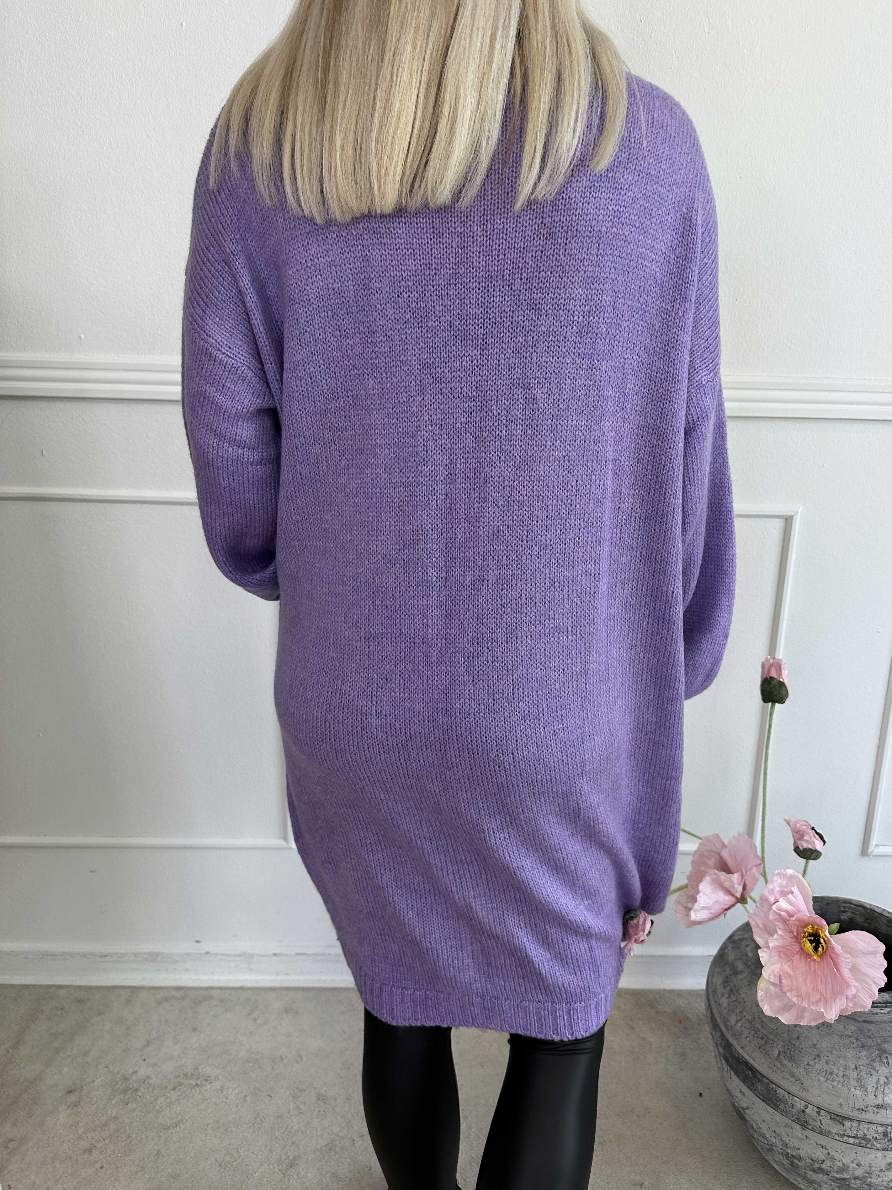 Valentine - Strikcardigan med lommer